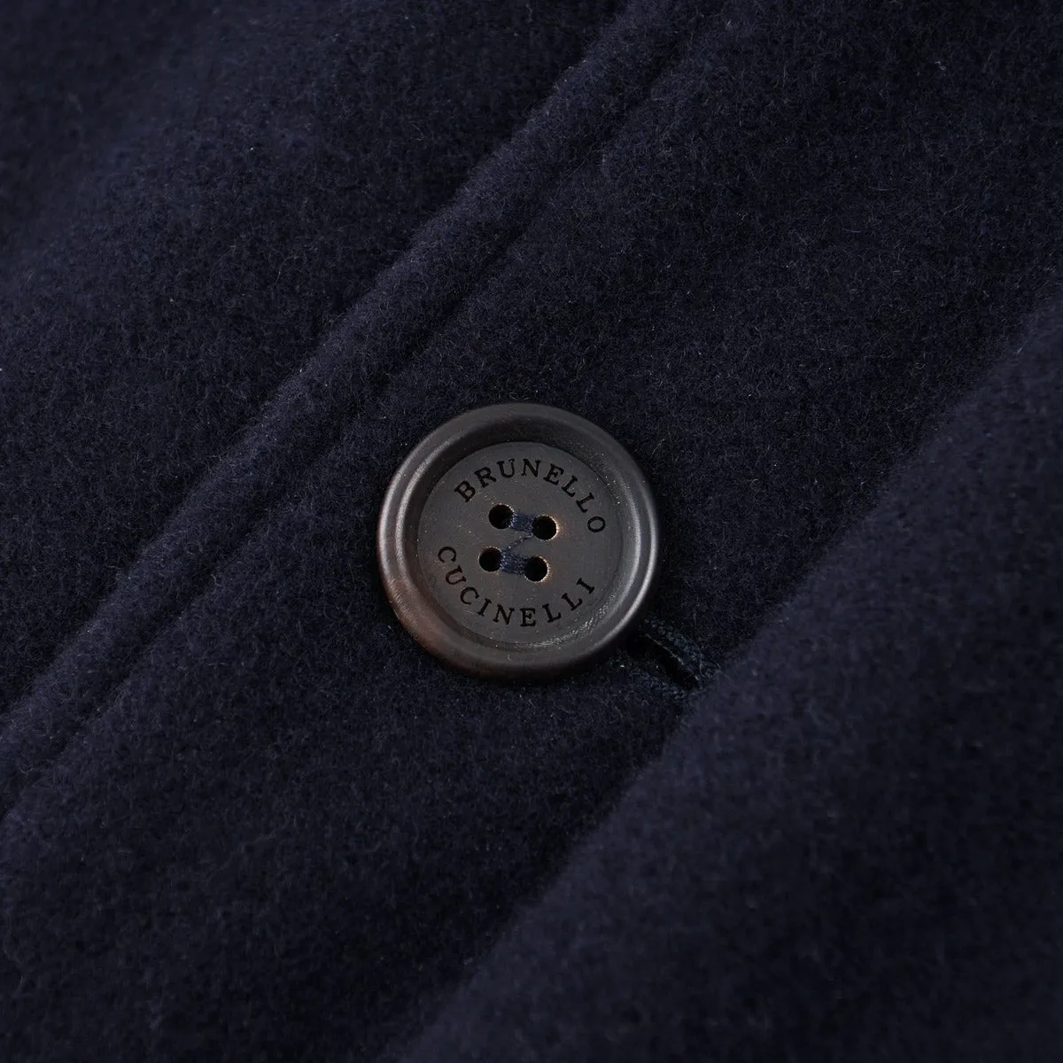 Brunello Cucinelli Cashmere Coat with Shearling Lining