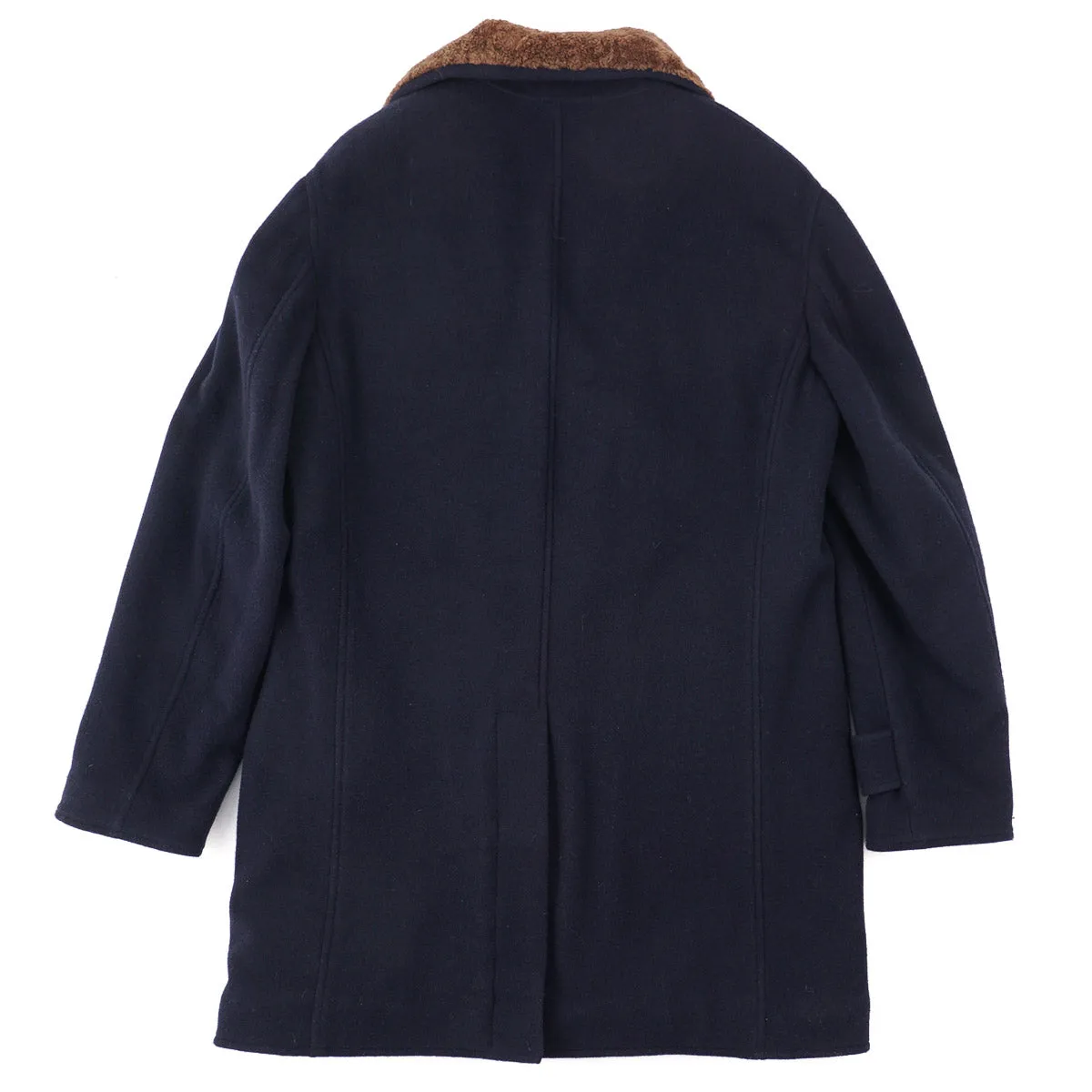 Brunello Cucinelli Cashmere Coat with Shearling Lining