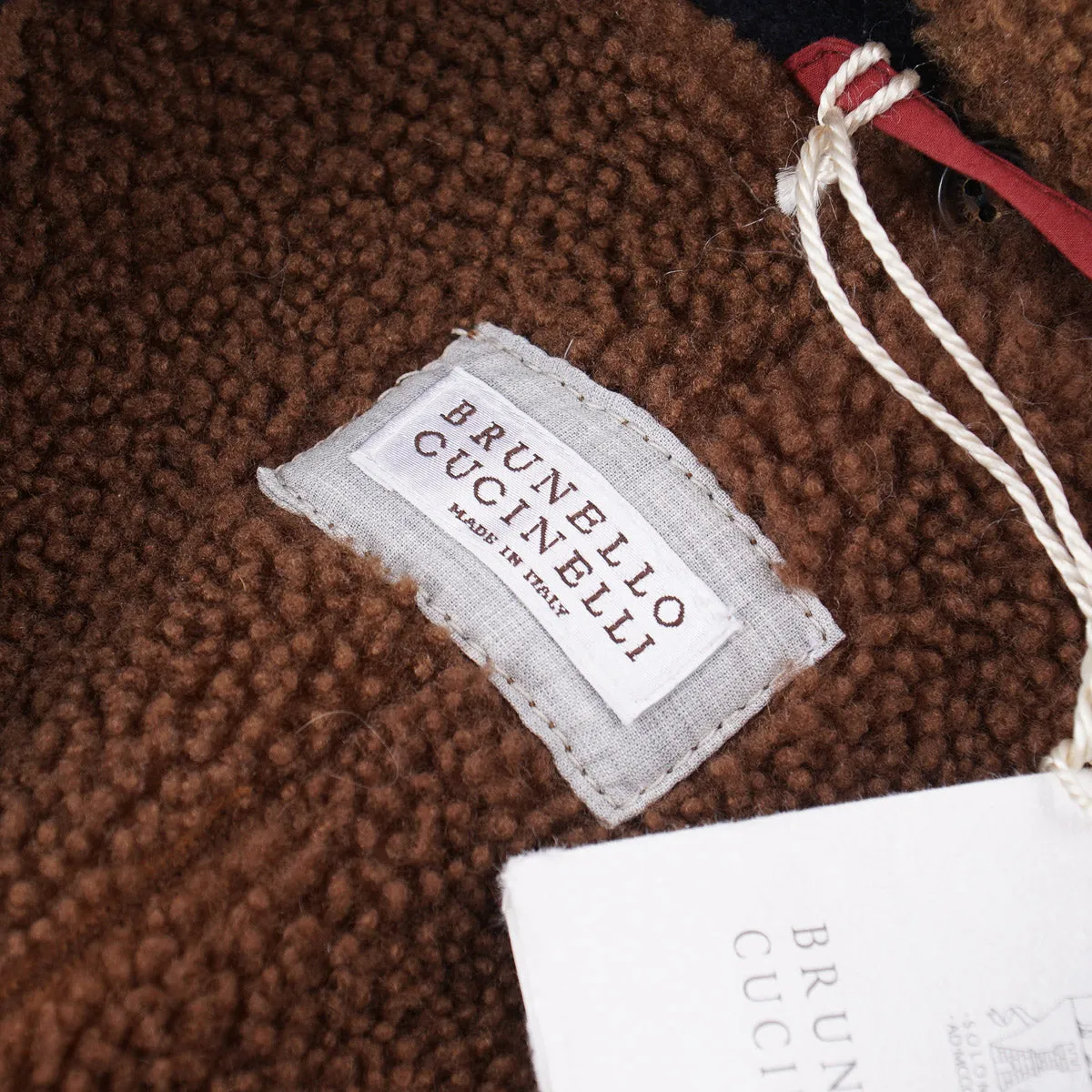 Brunello Cucinelli Cashmere Coat with Shearling Lining