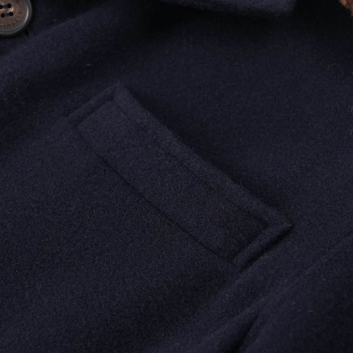Brunello Cucinelli Cashmere Coat with Shearling Lining