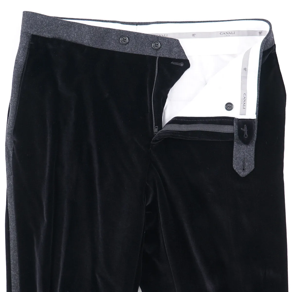 Canali Velvet Tuxedo with Flannel Details