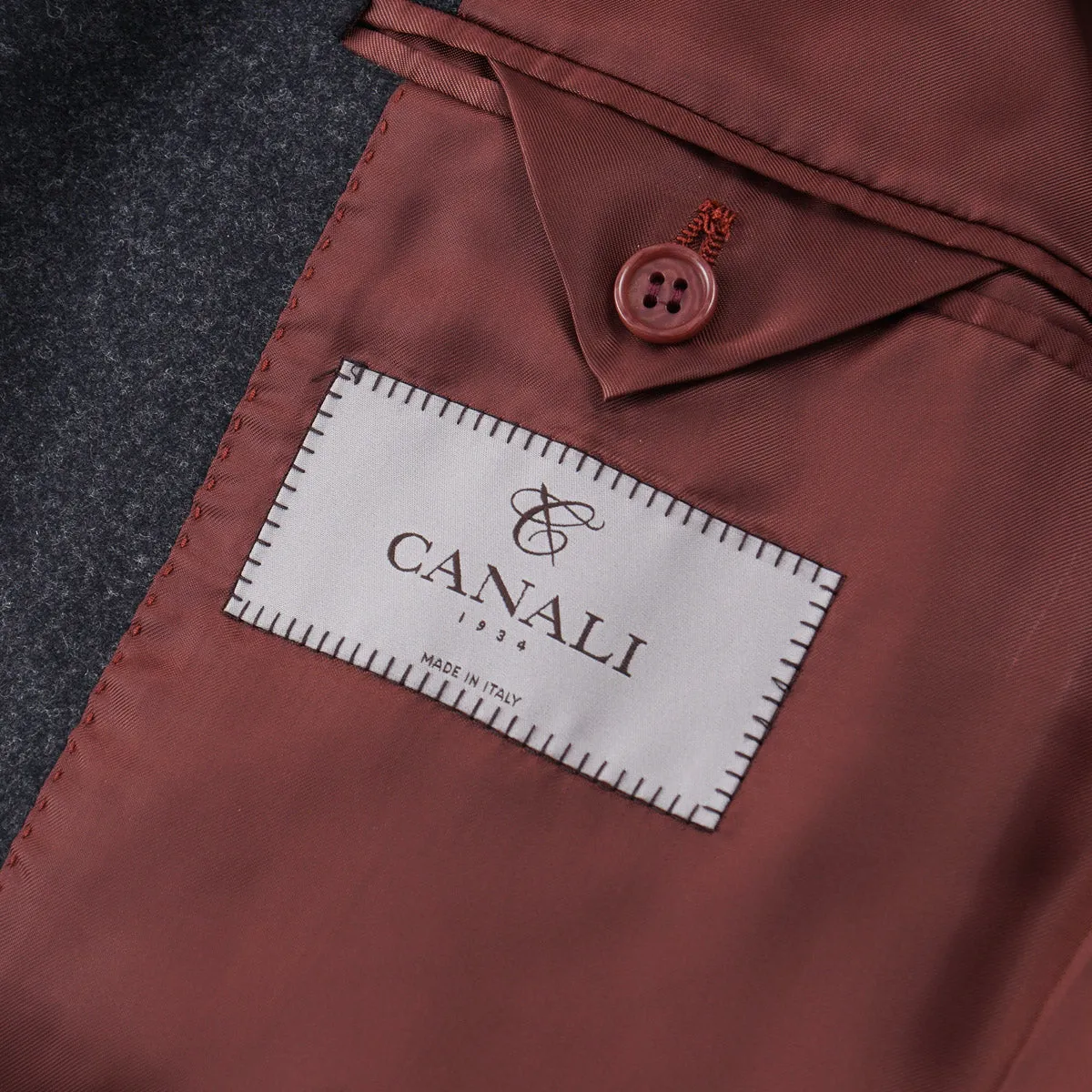 Canali Velvet Tuxedo with Flannel Details