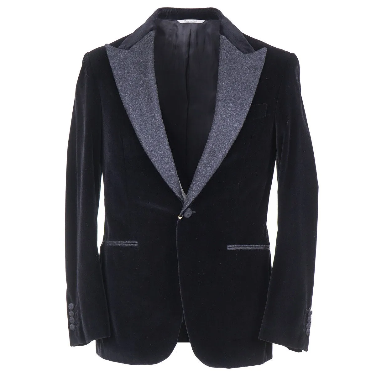 Canali Velvet Tuxedo with Flannel Details