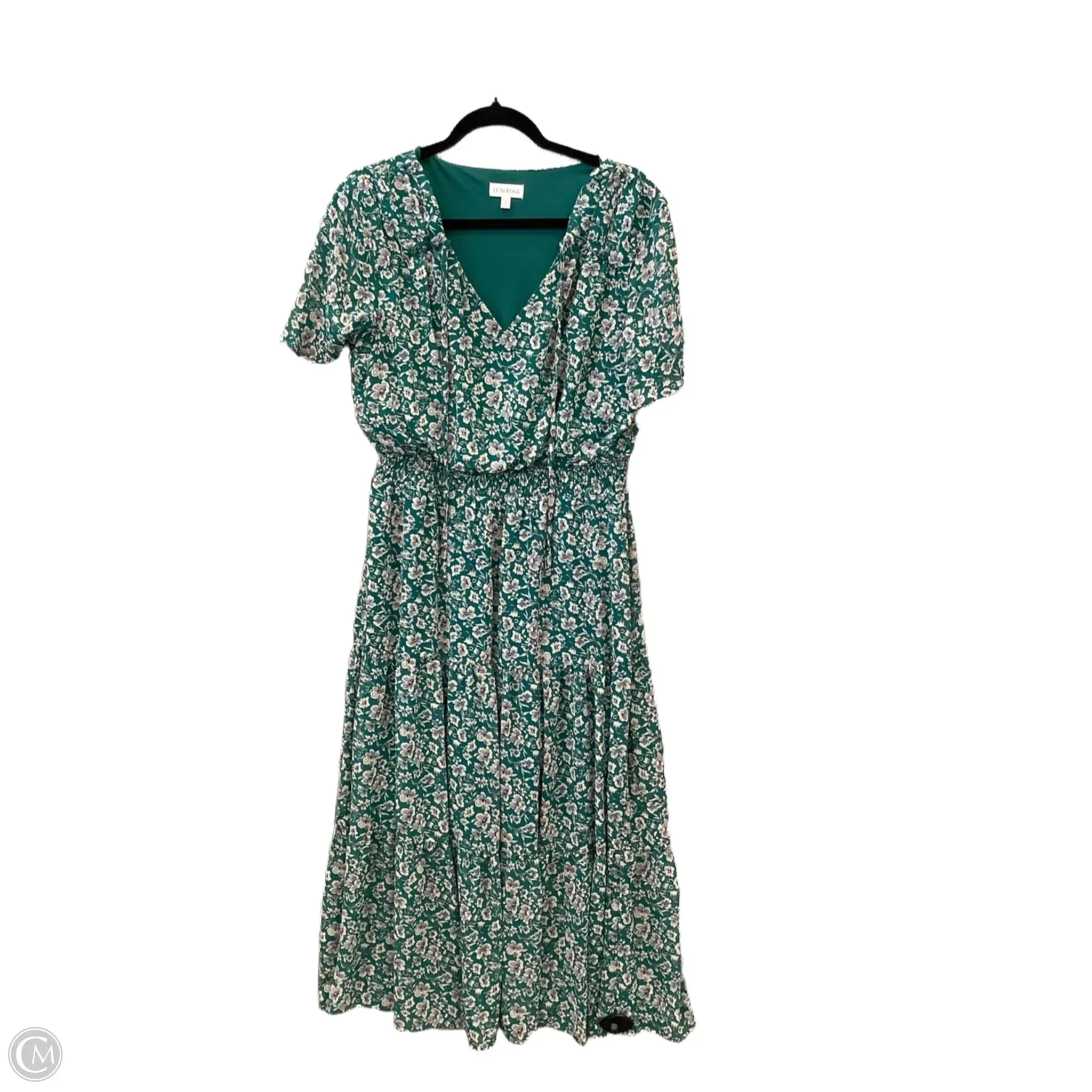 Dress Casual Maxi By Luxology In Green. Size: M