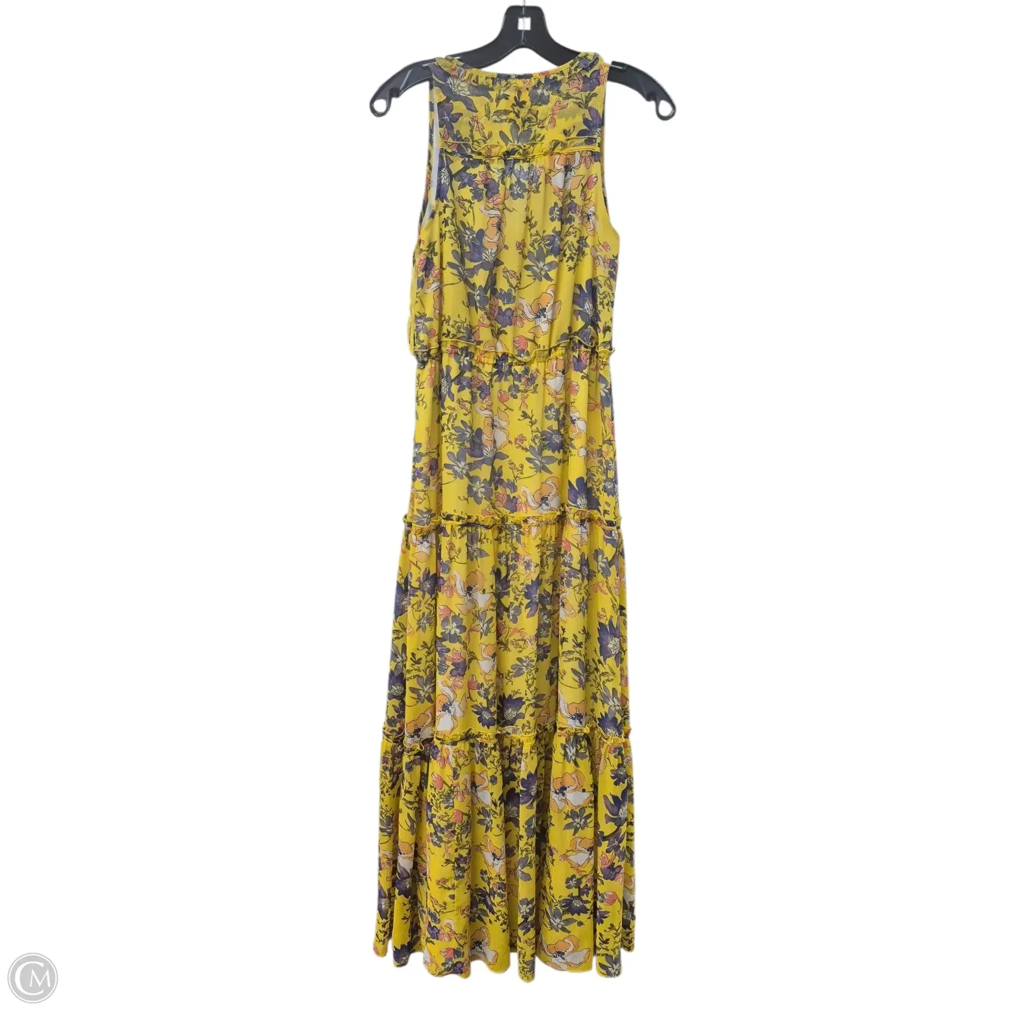 Dress Casual Maxi By Maeve In Purple & Yellow. Size: 4