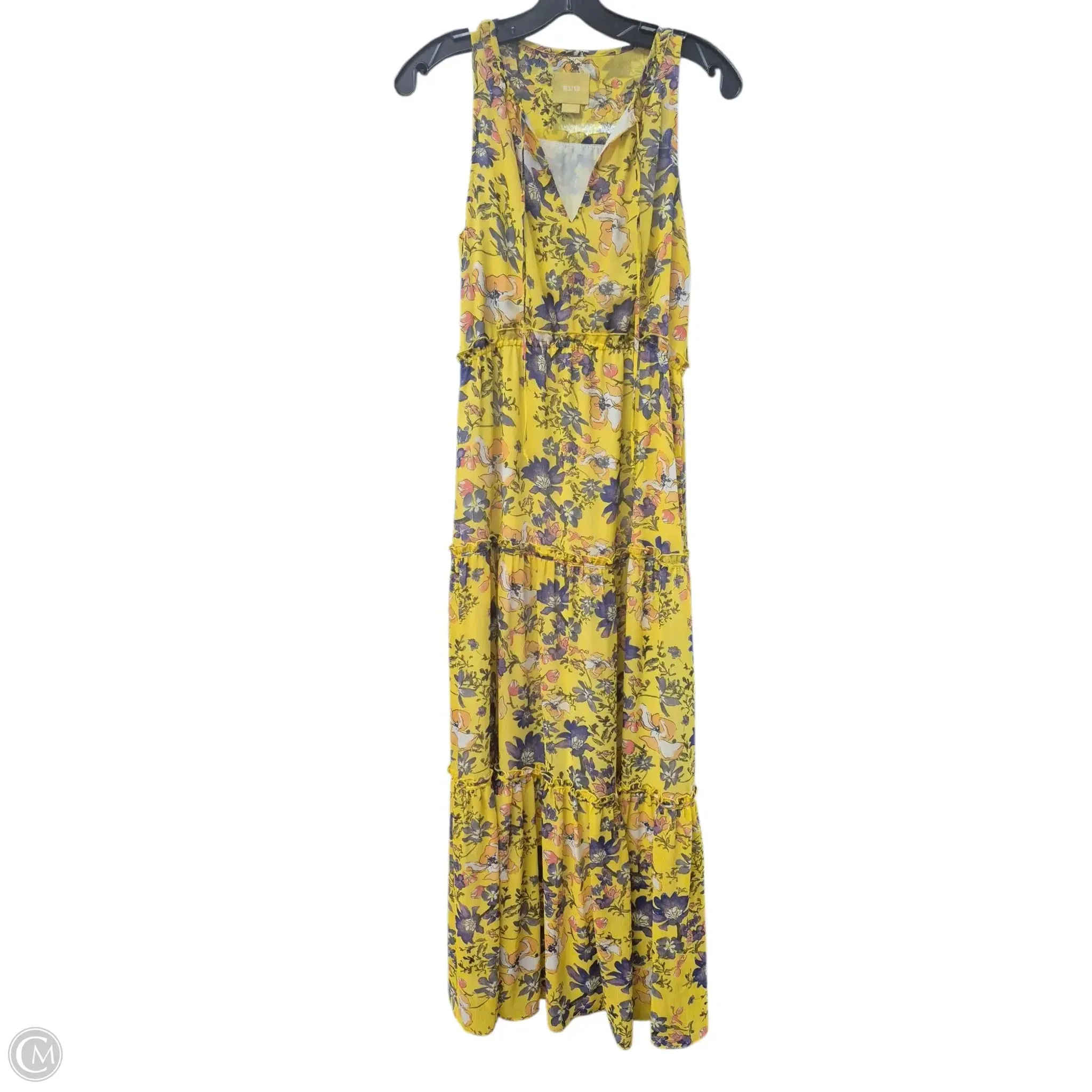 Dress Casual Maxi By Maeve In Purple & Yellow. Size: 4