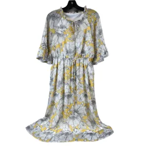 Dress Casual Midi By Clothes Mentor In Black & Yellow. Size: M
