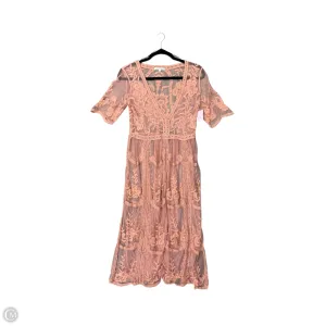 Dress Casual Midi By Clothes Mentor In Pink. Size: 10