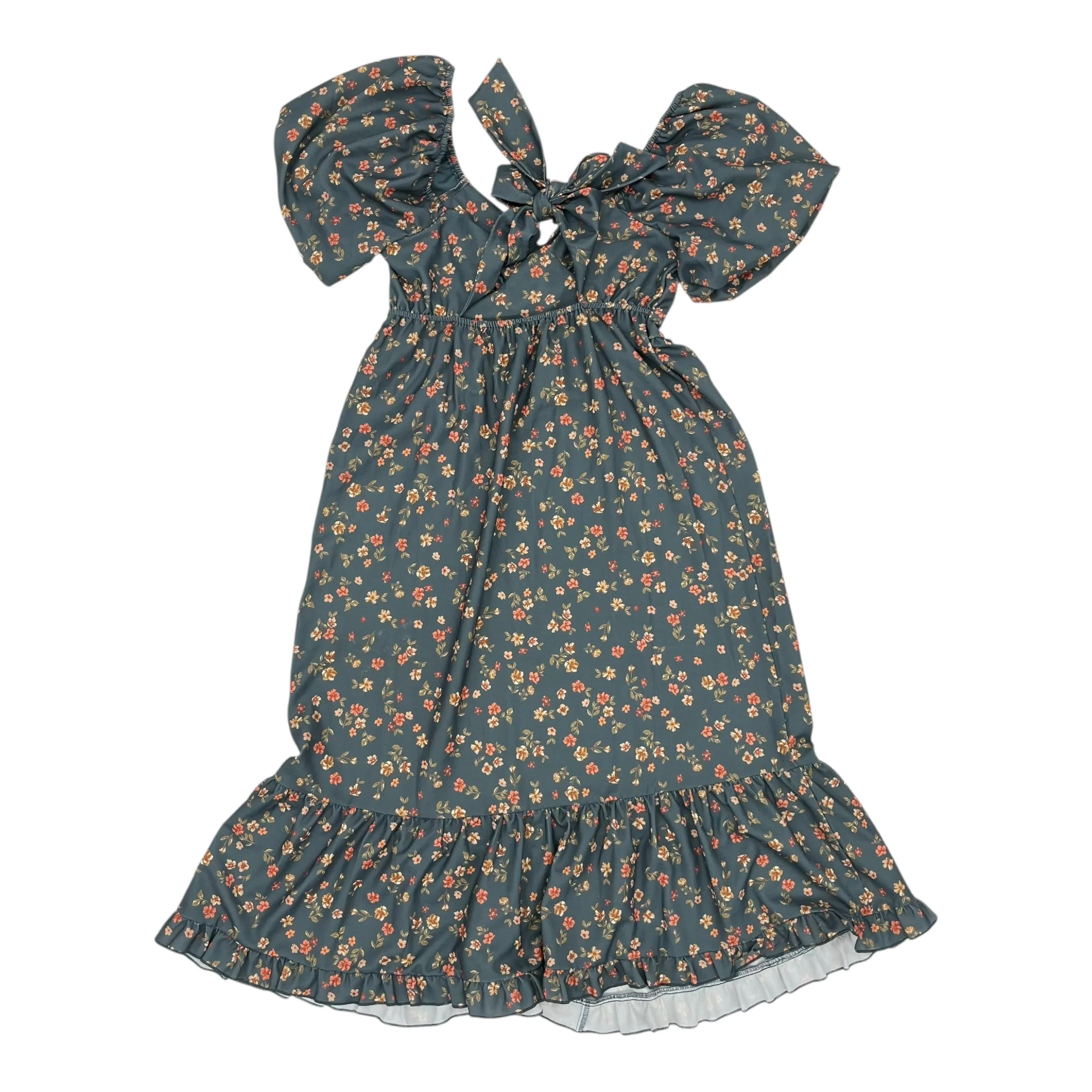 Dress Casual Midi By Cme In Green. Size:S