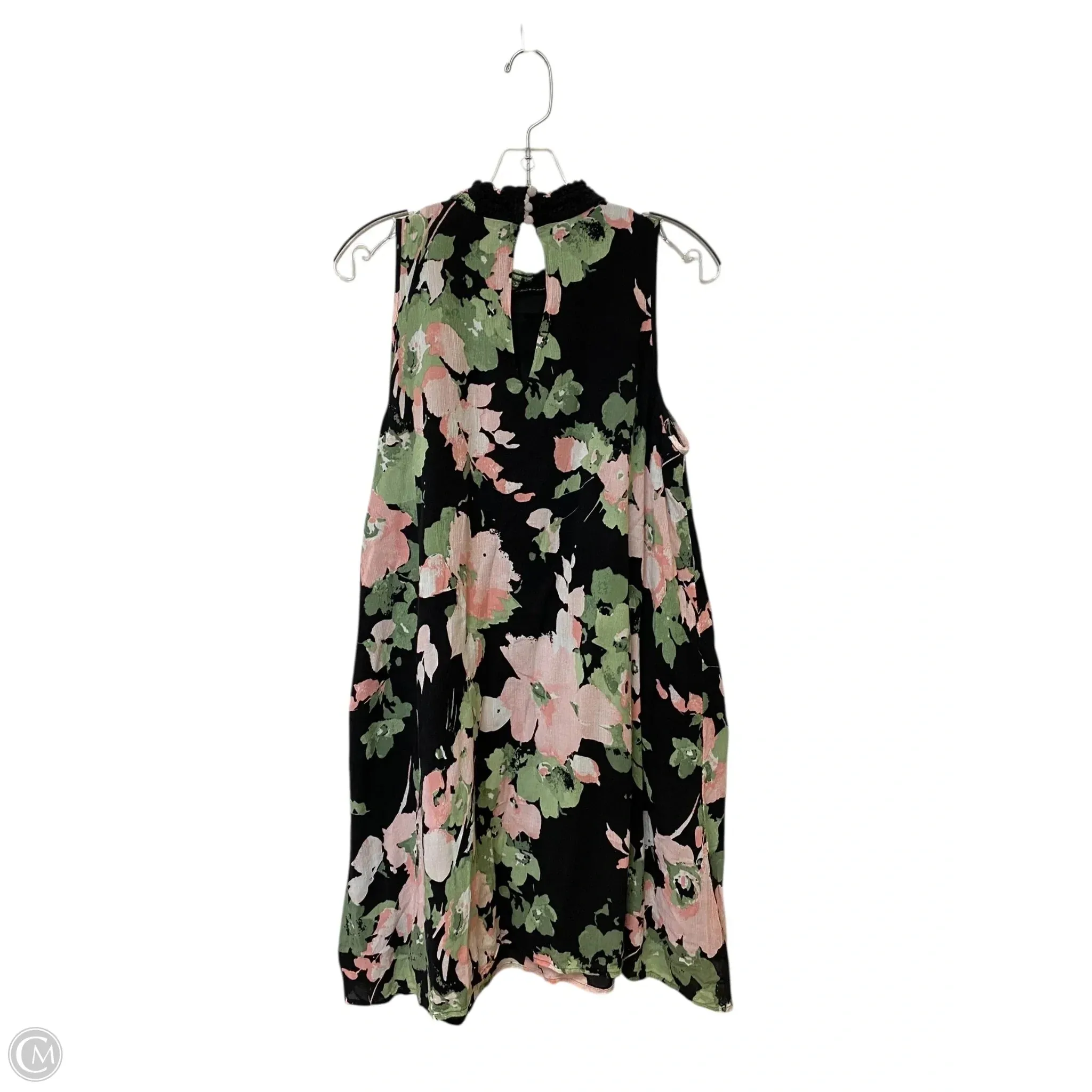 Dress Casual Midi By Kaari Blue In Floral Print. Size: L