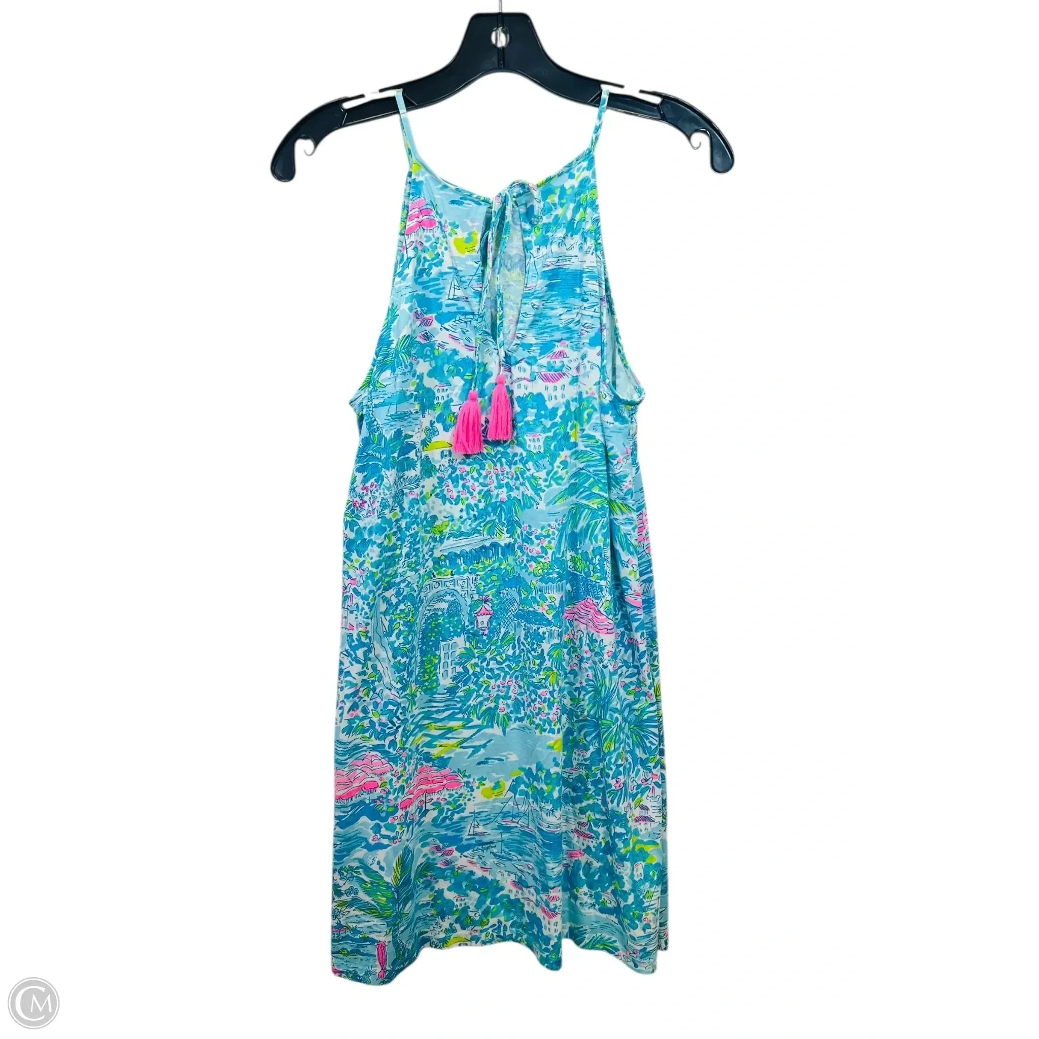 Dress Casual Midi By Lilly Pulitzer In Blue & Pink. Size: S