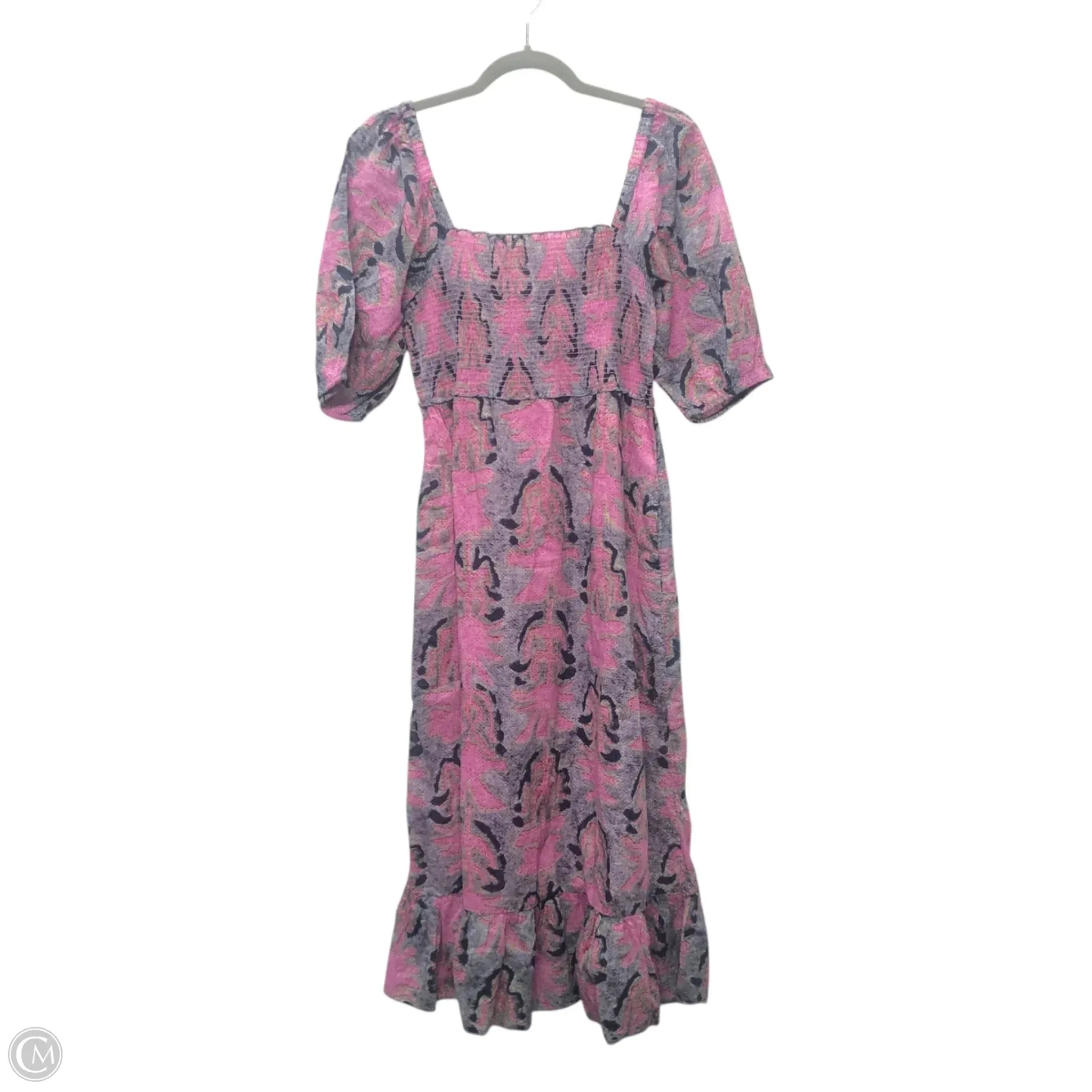 Dress Casual Midi By Nic   Zoe In Grey & Pink. Size: Xs