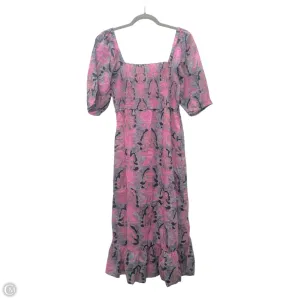 Dress Casual Midi By Nic   Zoe In Grey & Pink. Size: Xs