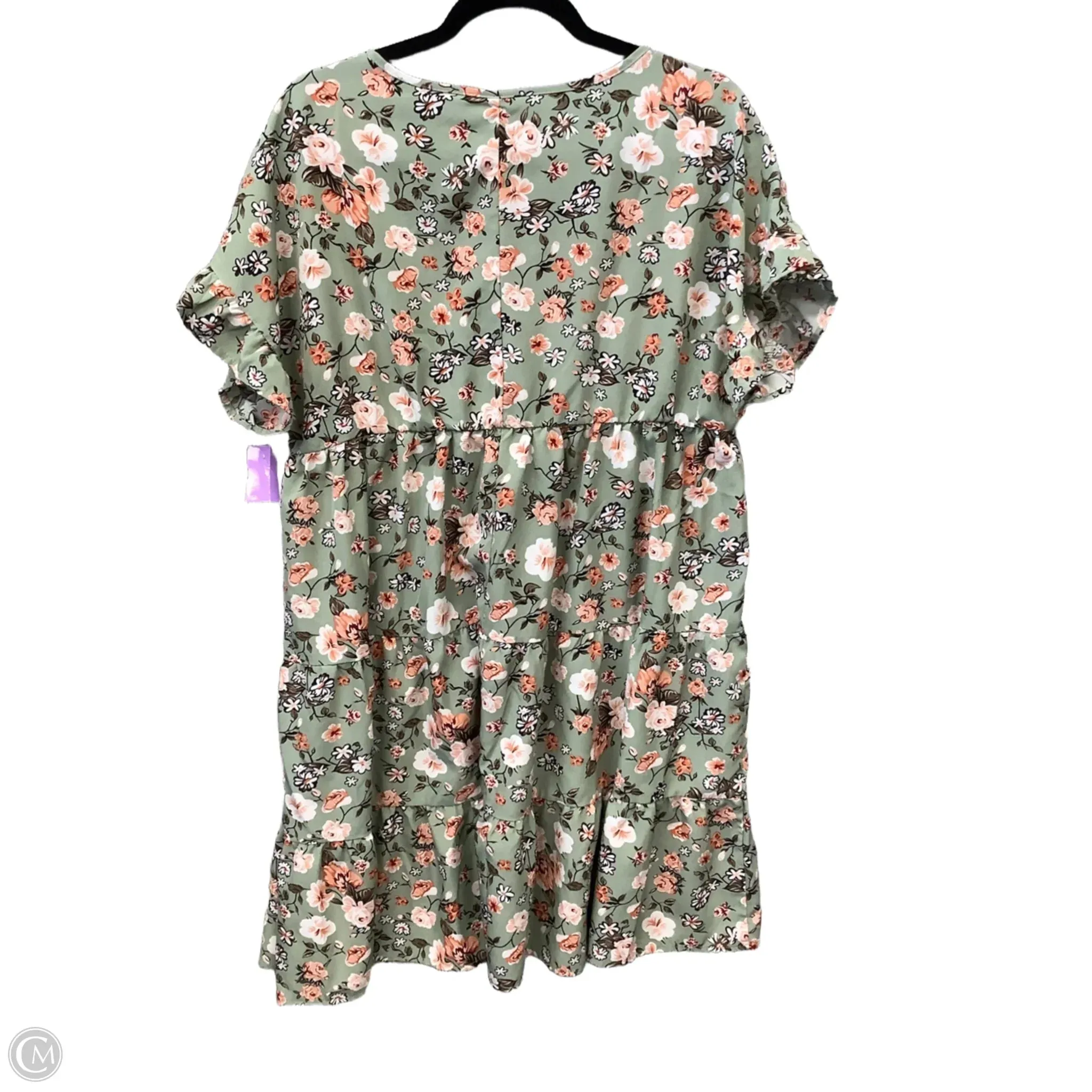 Dress Casual Midi By Shein In Floral Print. Size: Xl