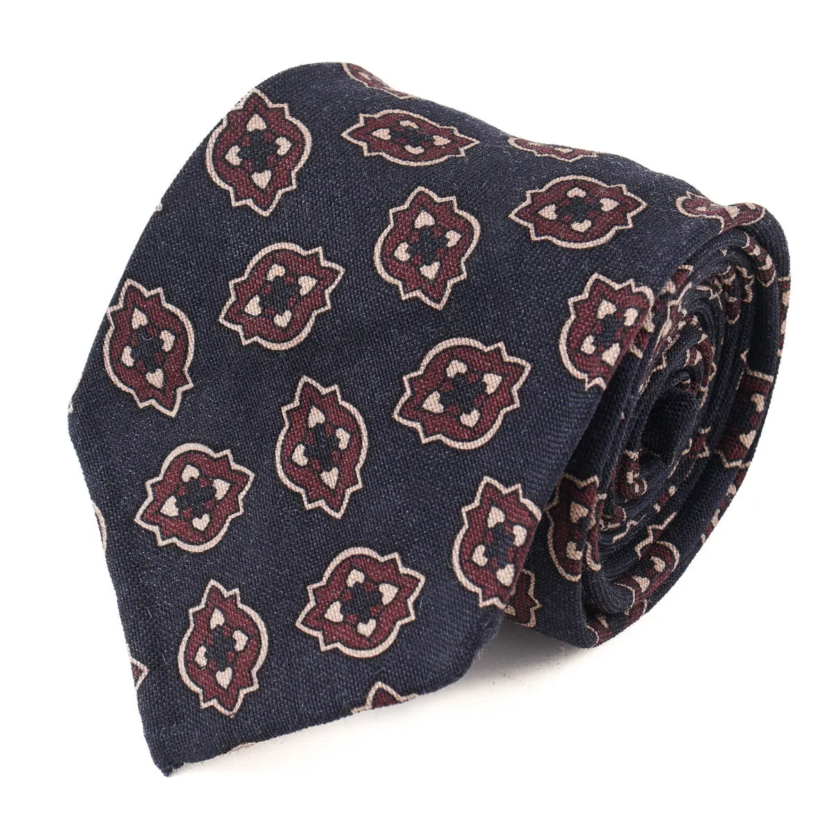 Finamore Unlined Lightweight Wool Tie