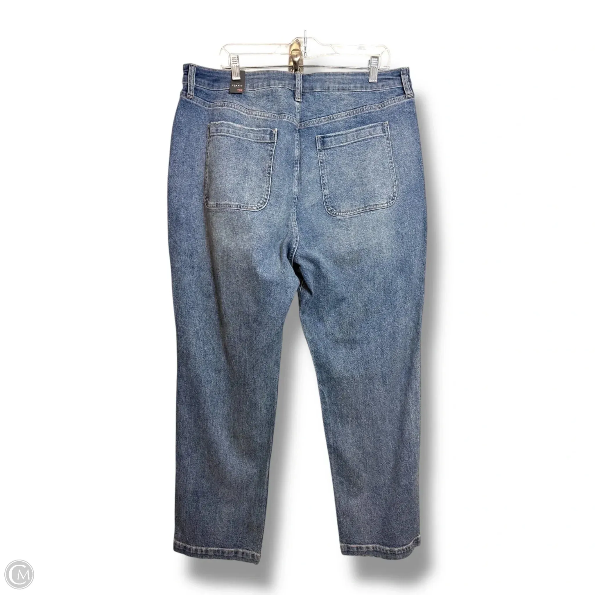 High rise Jeans Straight By Torrid In Blue Denim. Size: 20