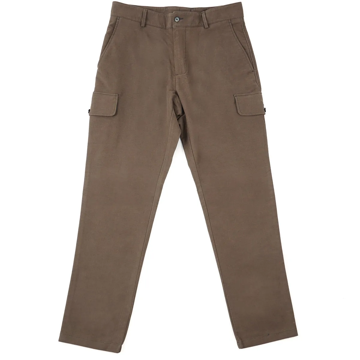 Isaia Moleskin Pants with Cargo Pockets
