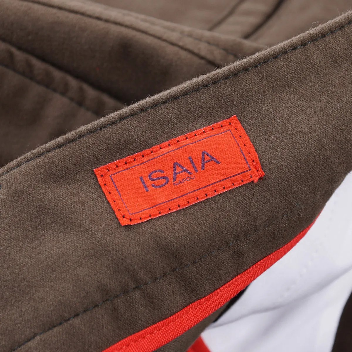 Isaia Moleskin Pants with Cargo Pockets