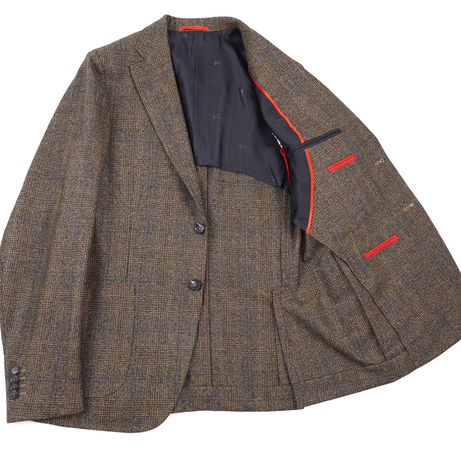 Isaia Slim-Fit Soft Flannel Wool Suit