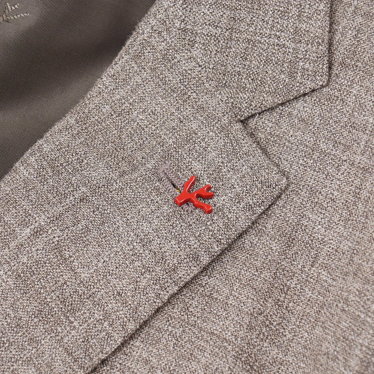 Isaia Woven Wool-Silk-Linen Sport Coat