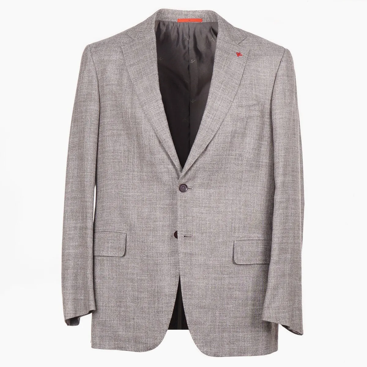 Isaia Woven Wool-Silk-Linen Sport Coat