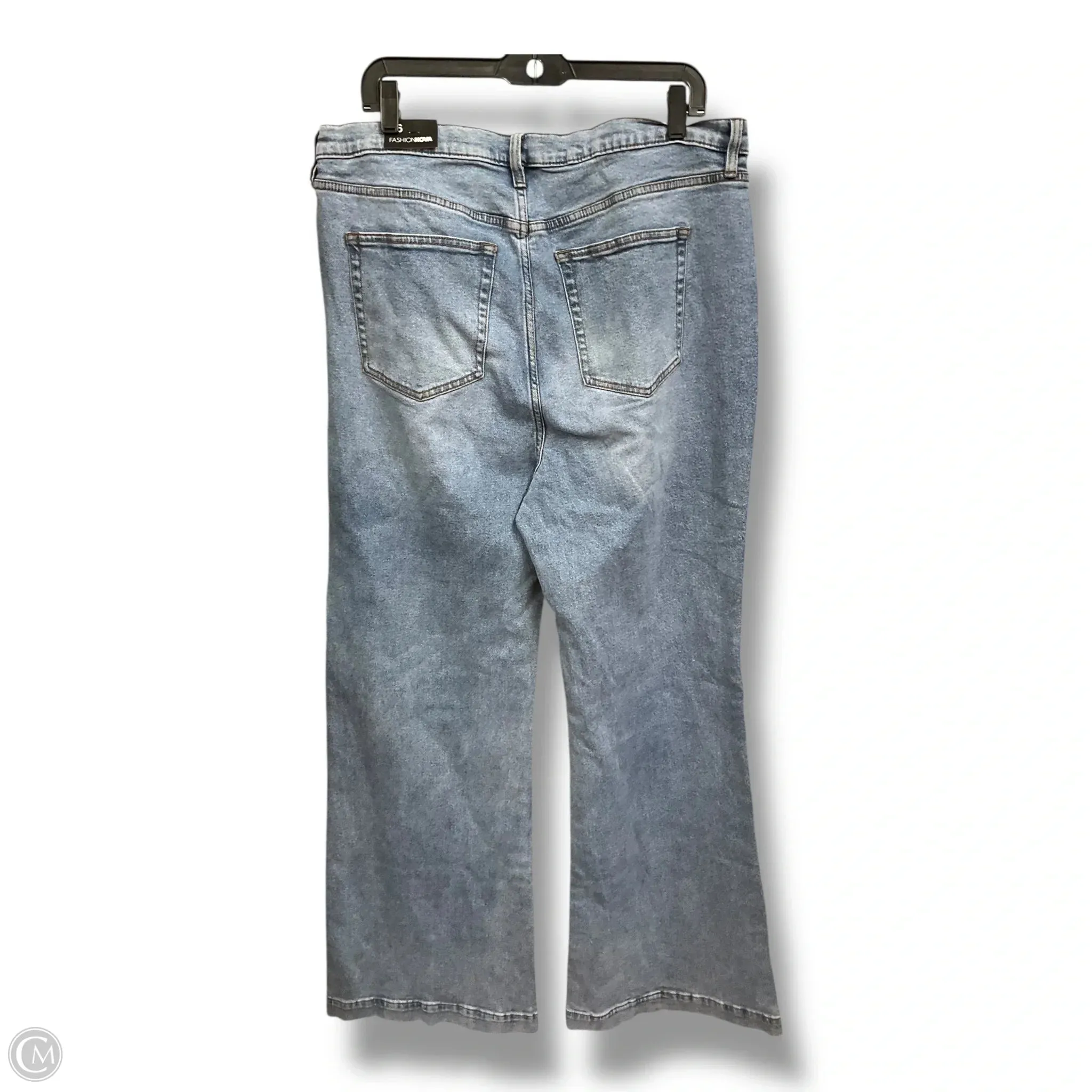 Jeans Boot Cut By Fashion Nova In Blue Denim. Size: 16
