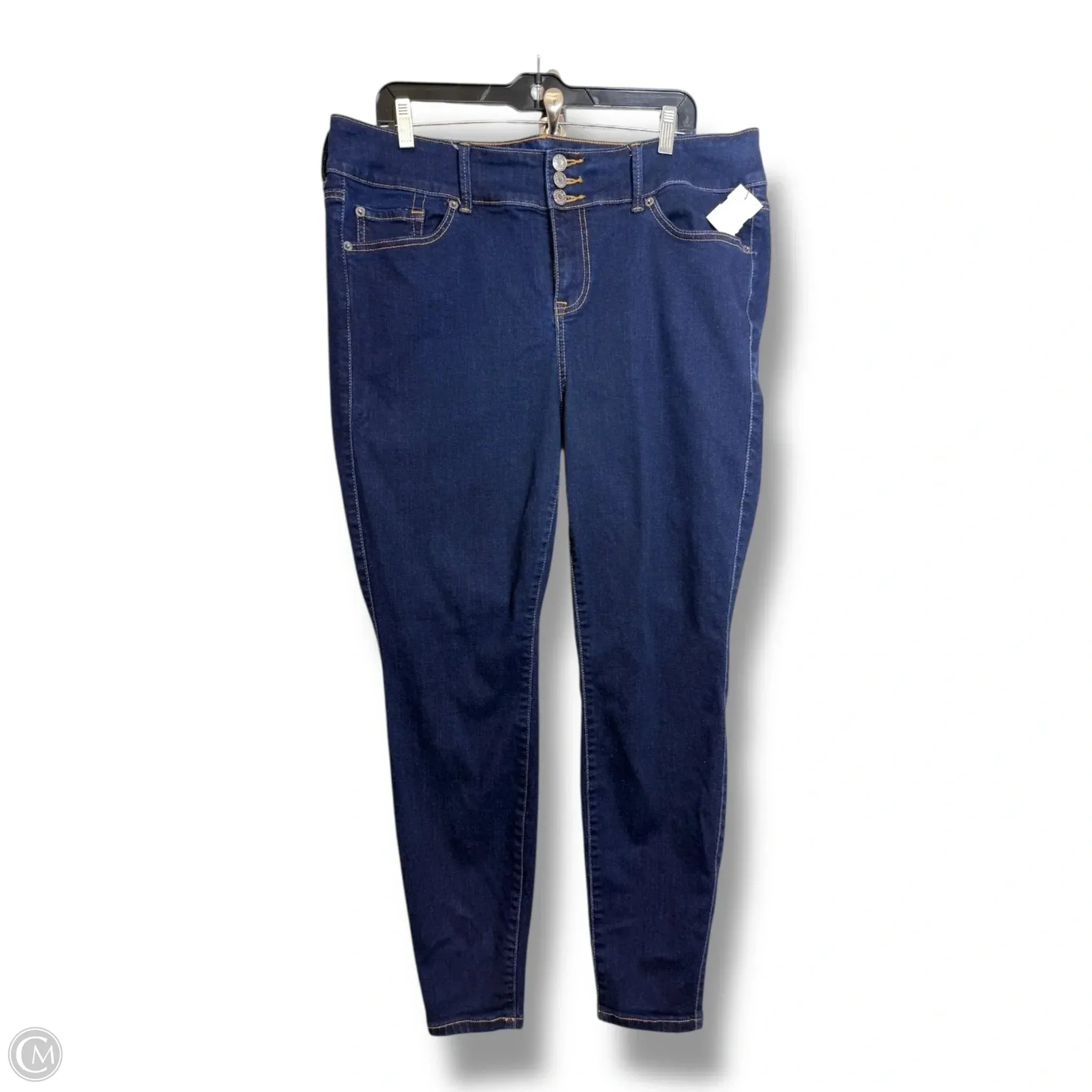 Jeans Boot Cut By Torrid In Blue Denim. Size: 18