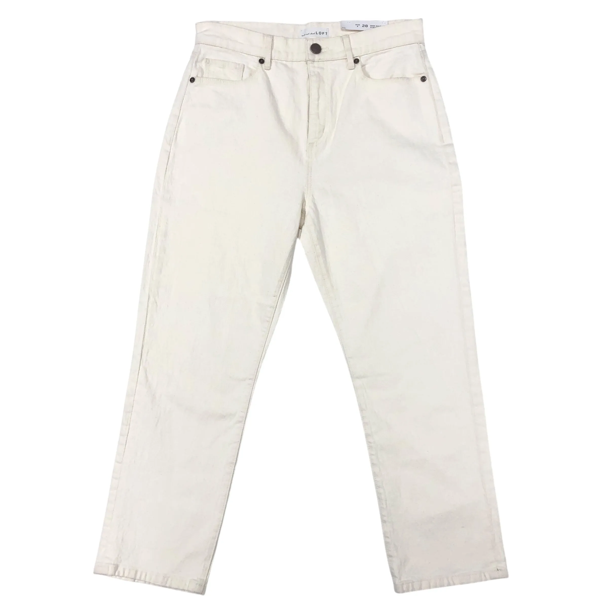 Jeans Cropped By Loft In Beige. Size:6