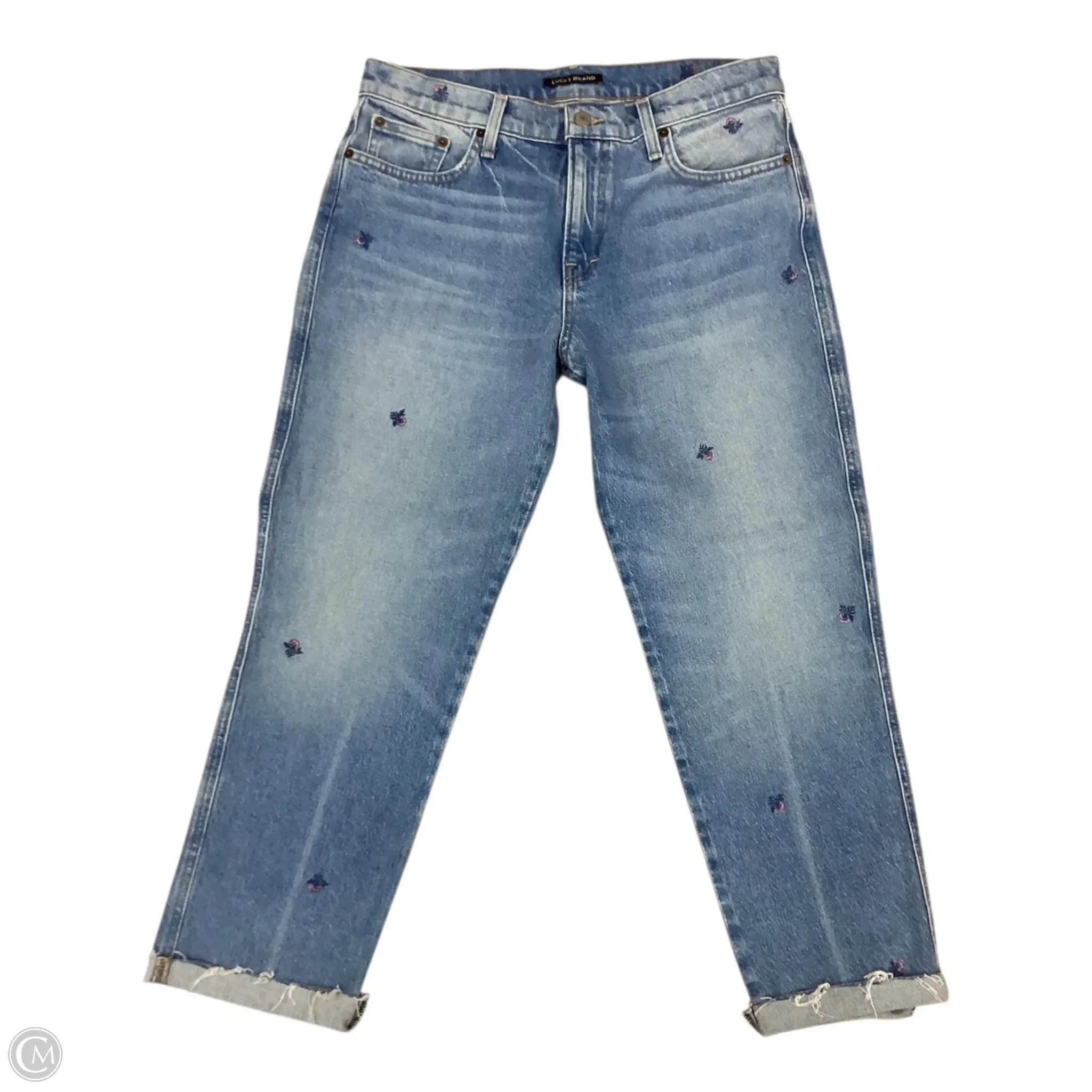 Jeans Cropped By Lucky Brand In Blue. Size: 4
