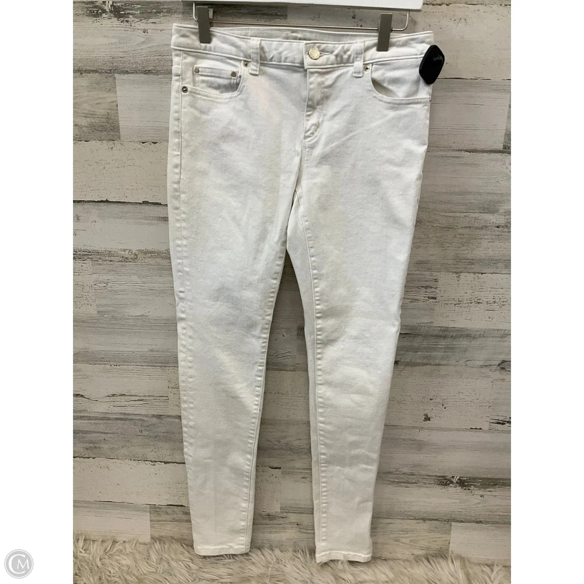 Jeans Skinny By Michael By Michael Kors In White Denim. Size: 6