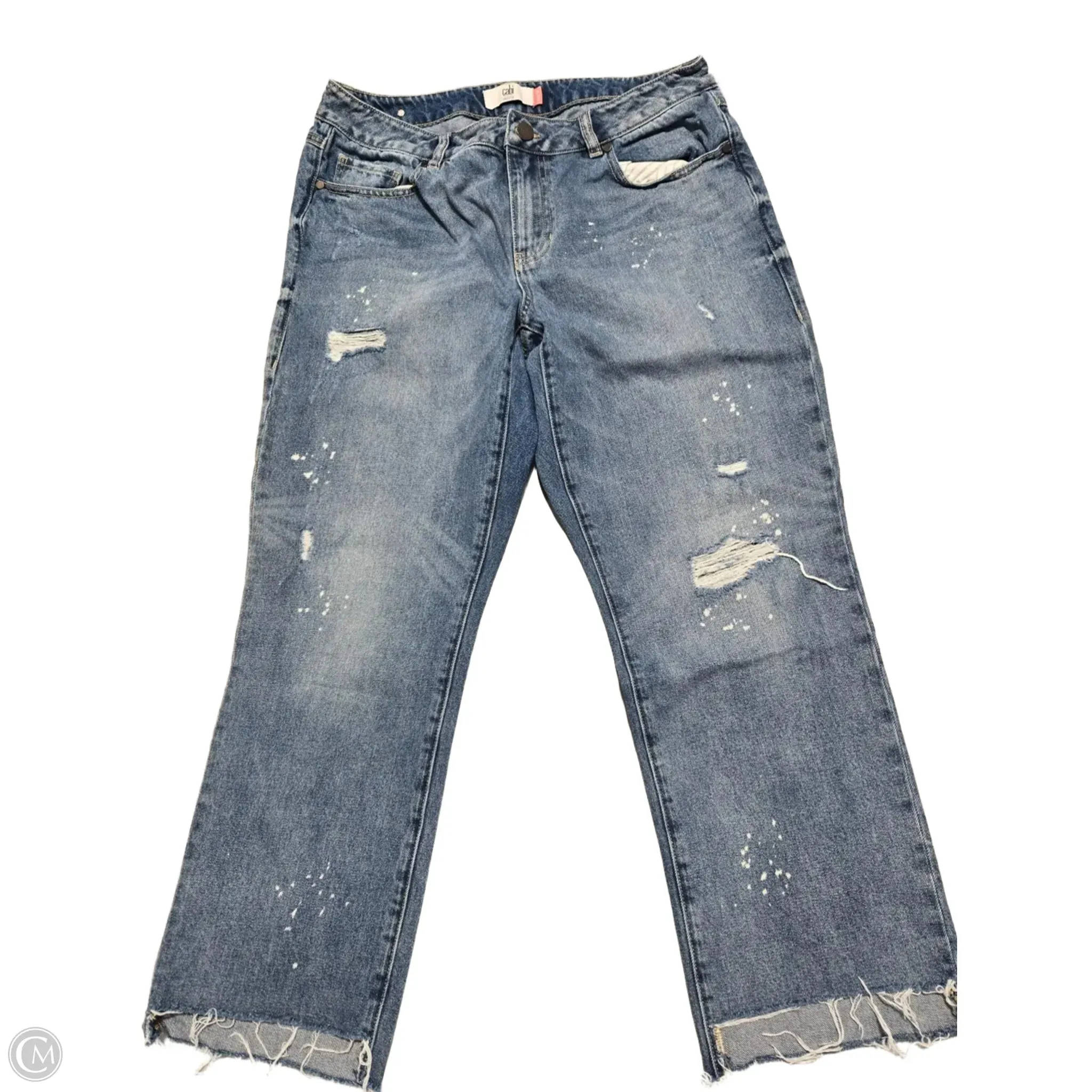 Jeans Straight By Cabi In Blue Denim. Size: 10