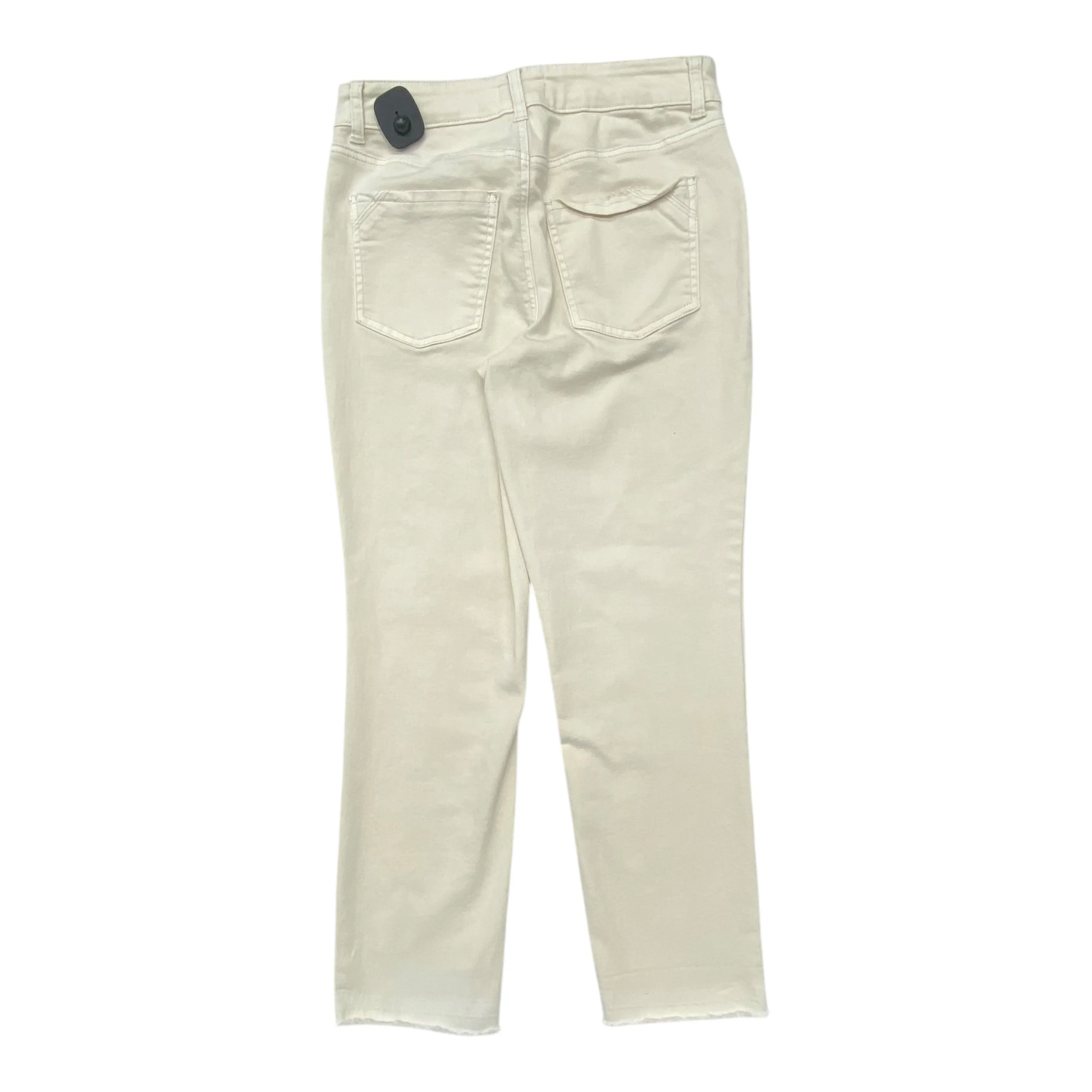 Jeans Straight By Clothes Mentor In Cream. Size:8