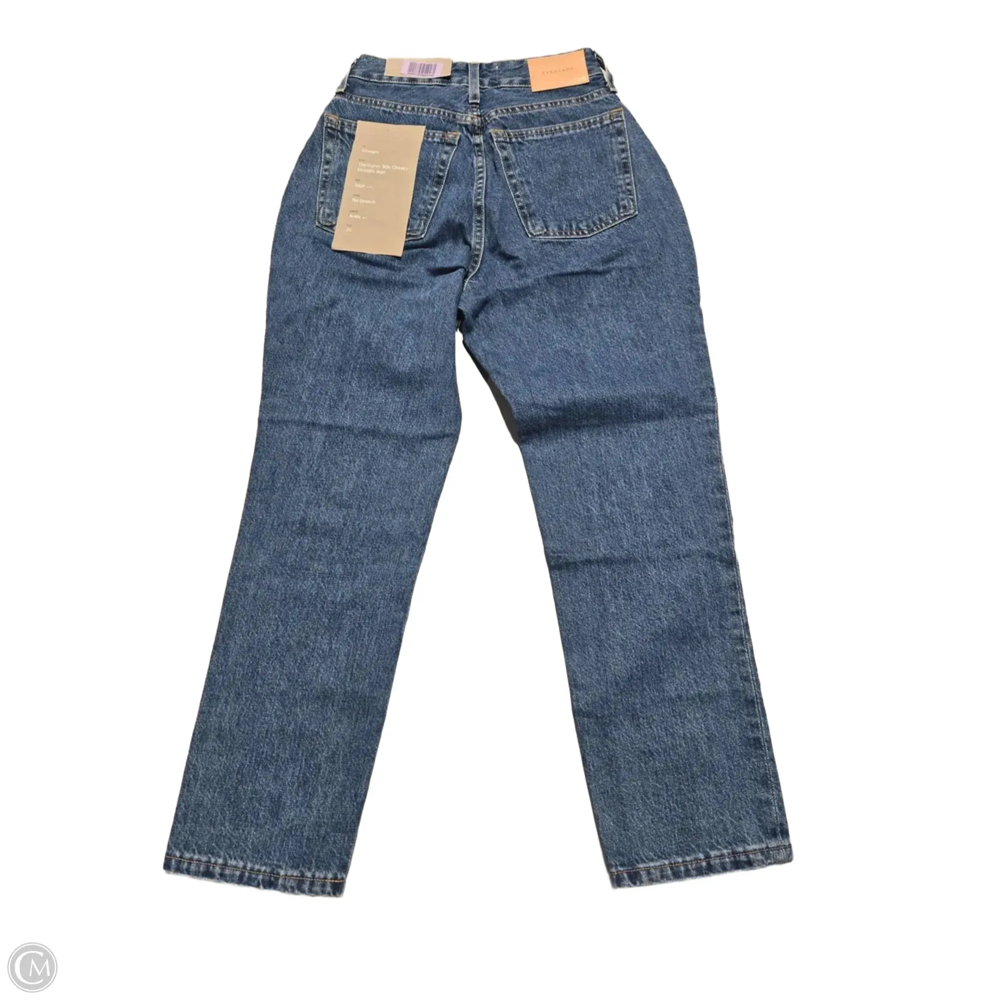 Jeans Straight By Evereve In Blue Denim. Size: 0