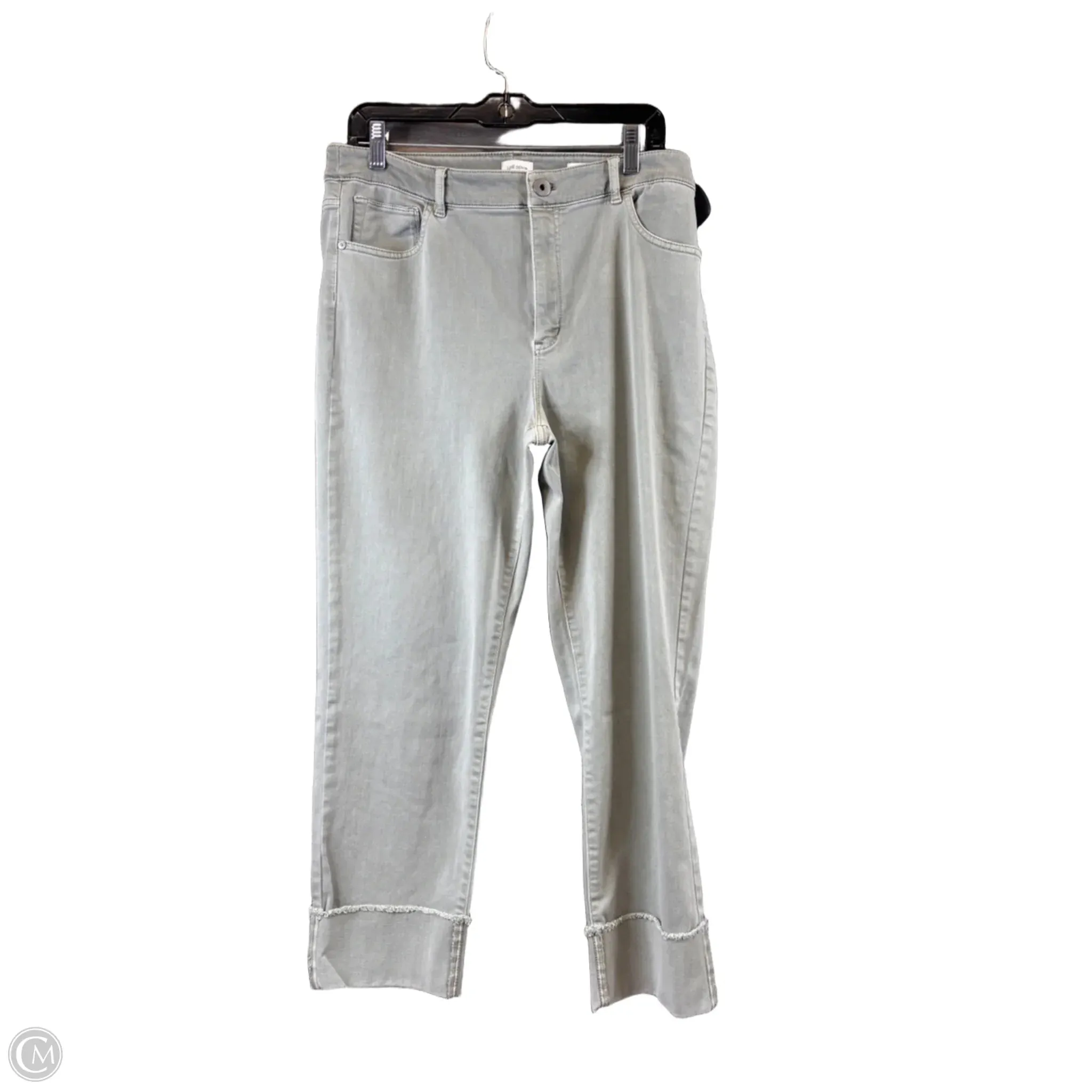 Jeans Straight By J. Jill In Green. Size: 14