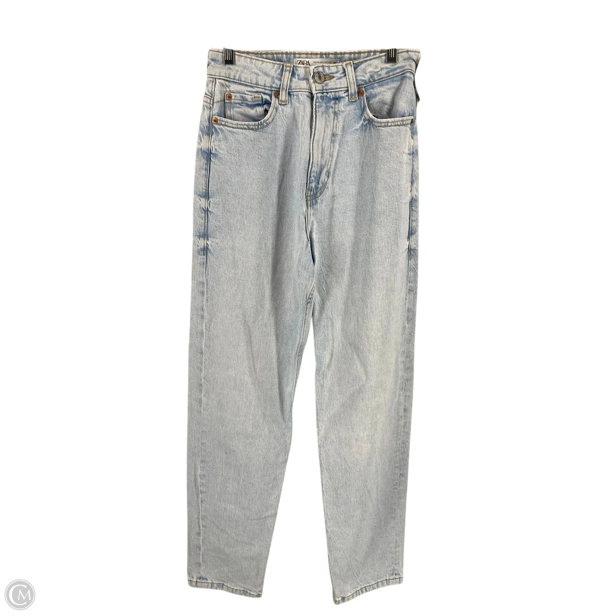 Jeans Straight By Zara In Blue. Size: 2