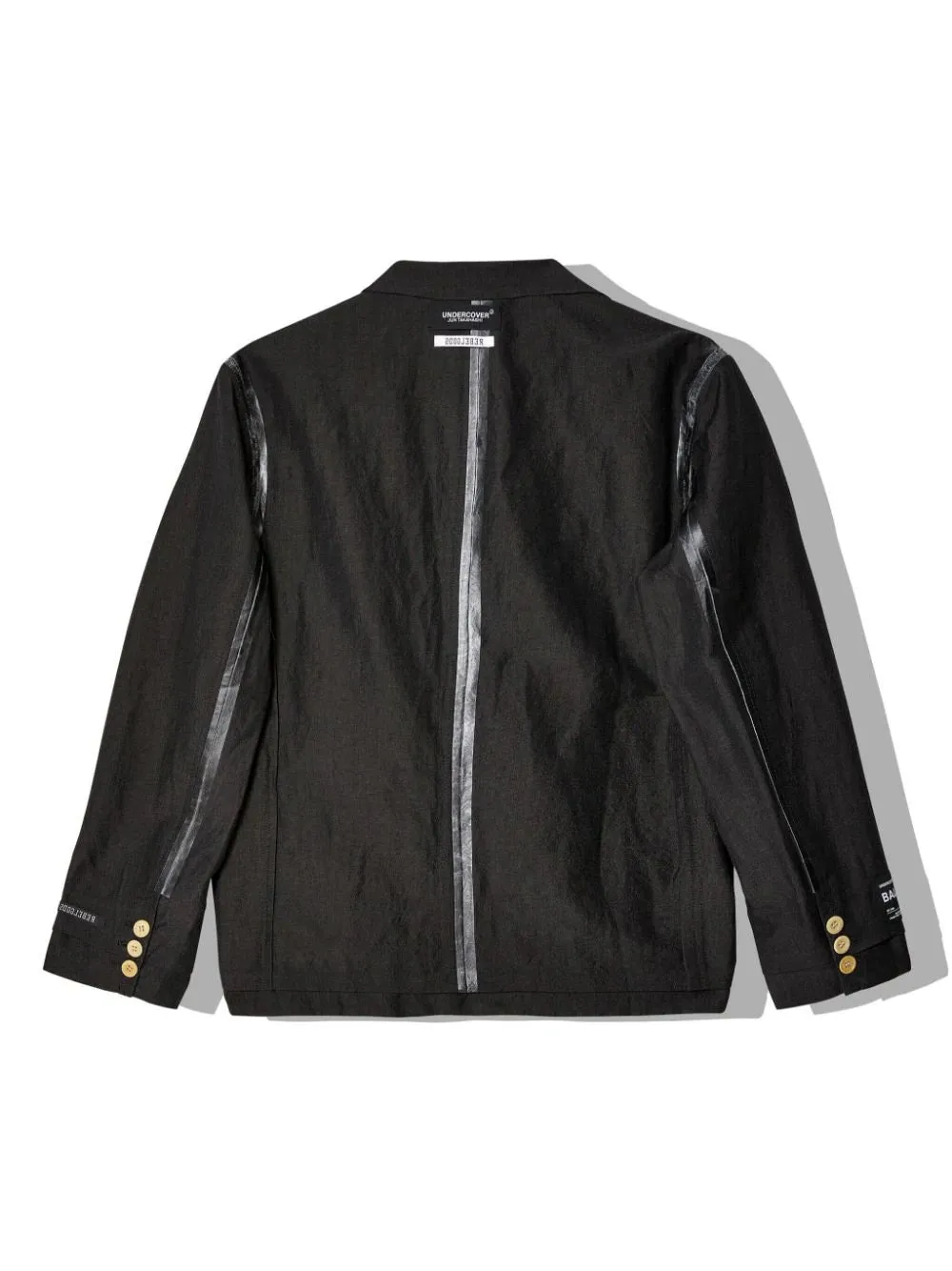 Logo-Appliqu Wool-Linen Jacket