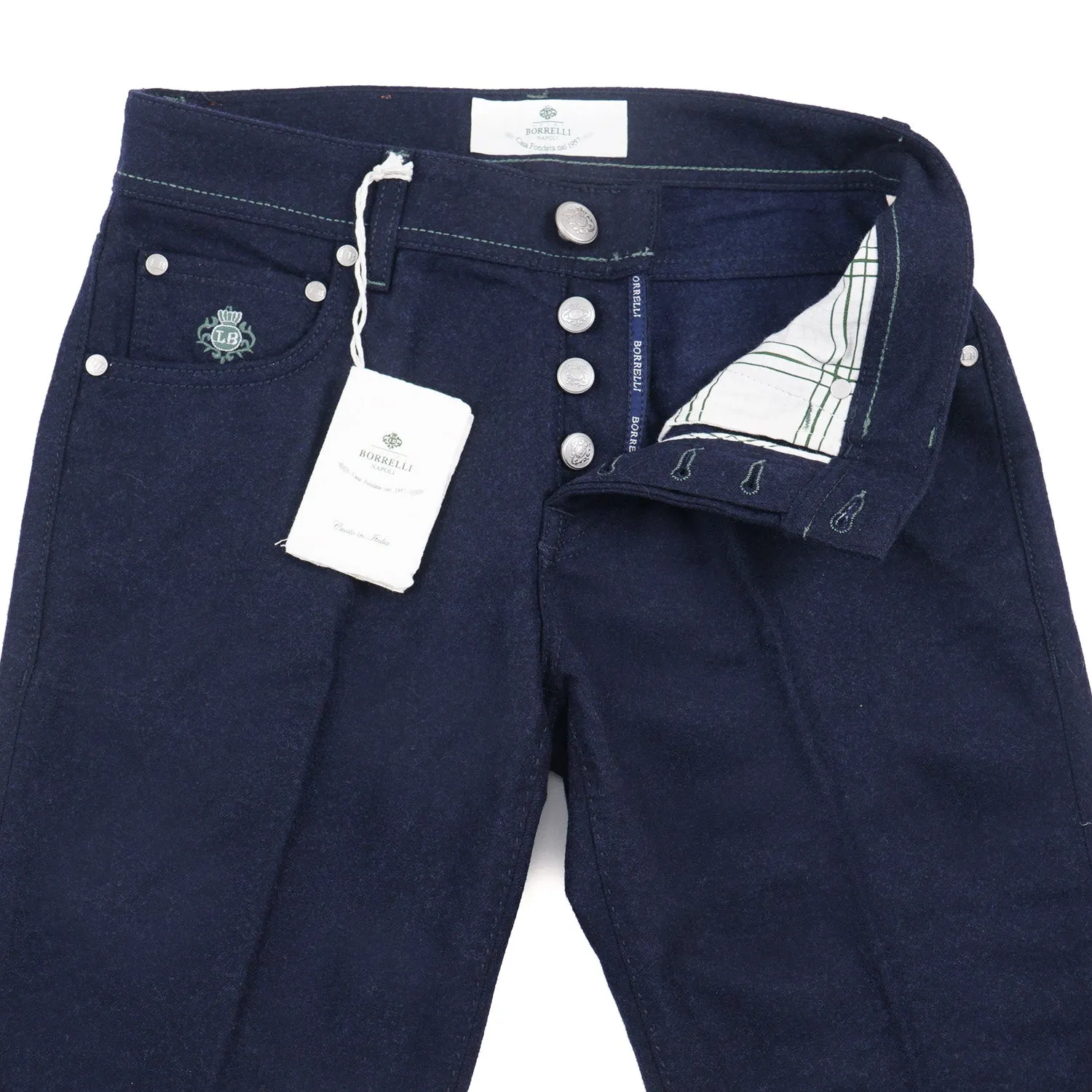 Luigi Borrelli Wool 5-Pocket Pants