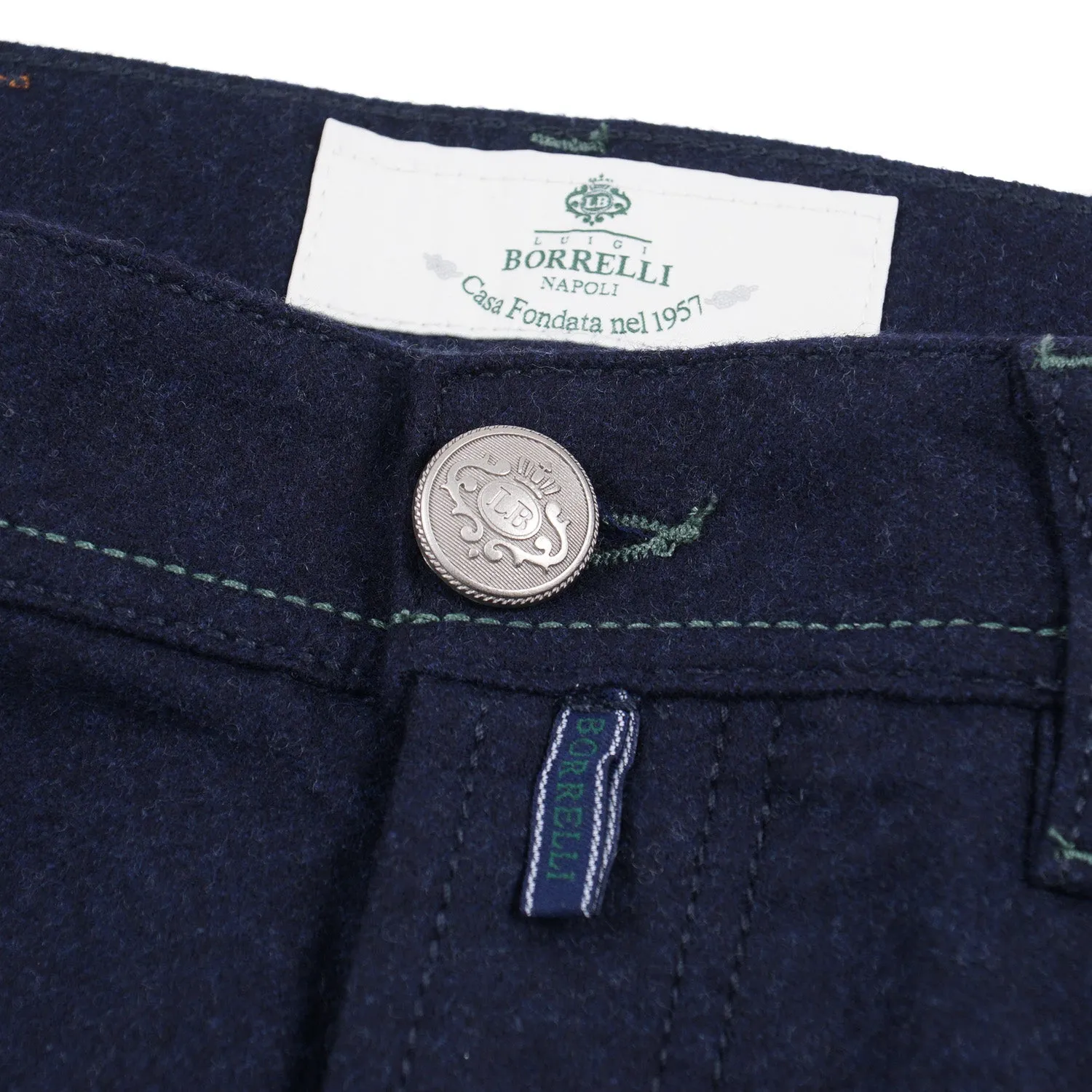 Luigi Borrelli Wool 5-Pocket Pants