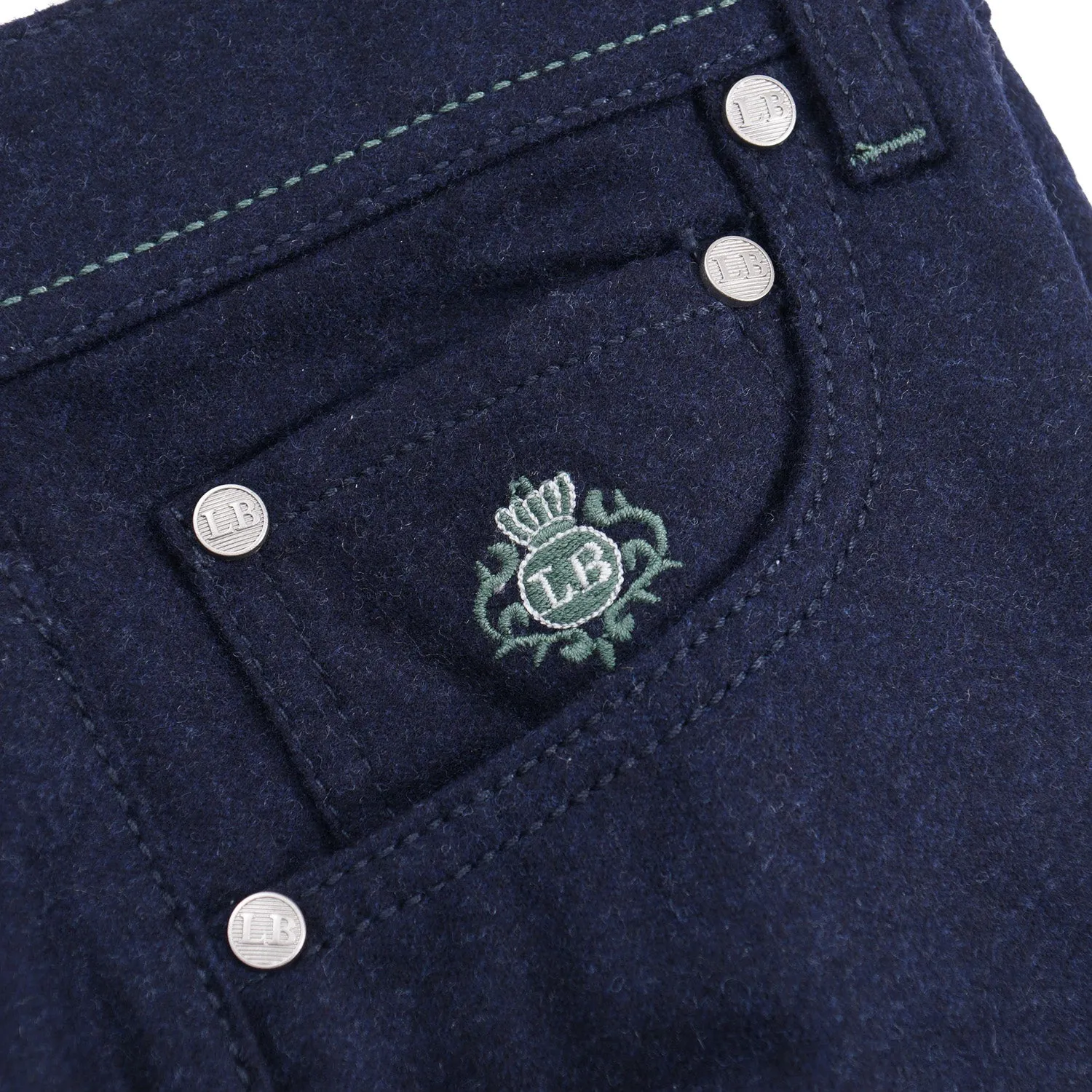 Luigi Borrelli Wool 5-Pocket Pants