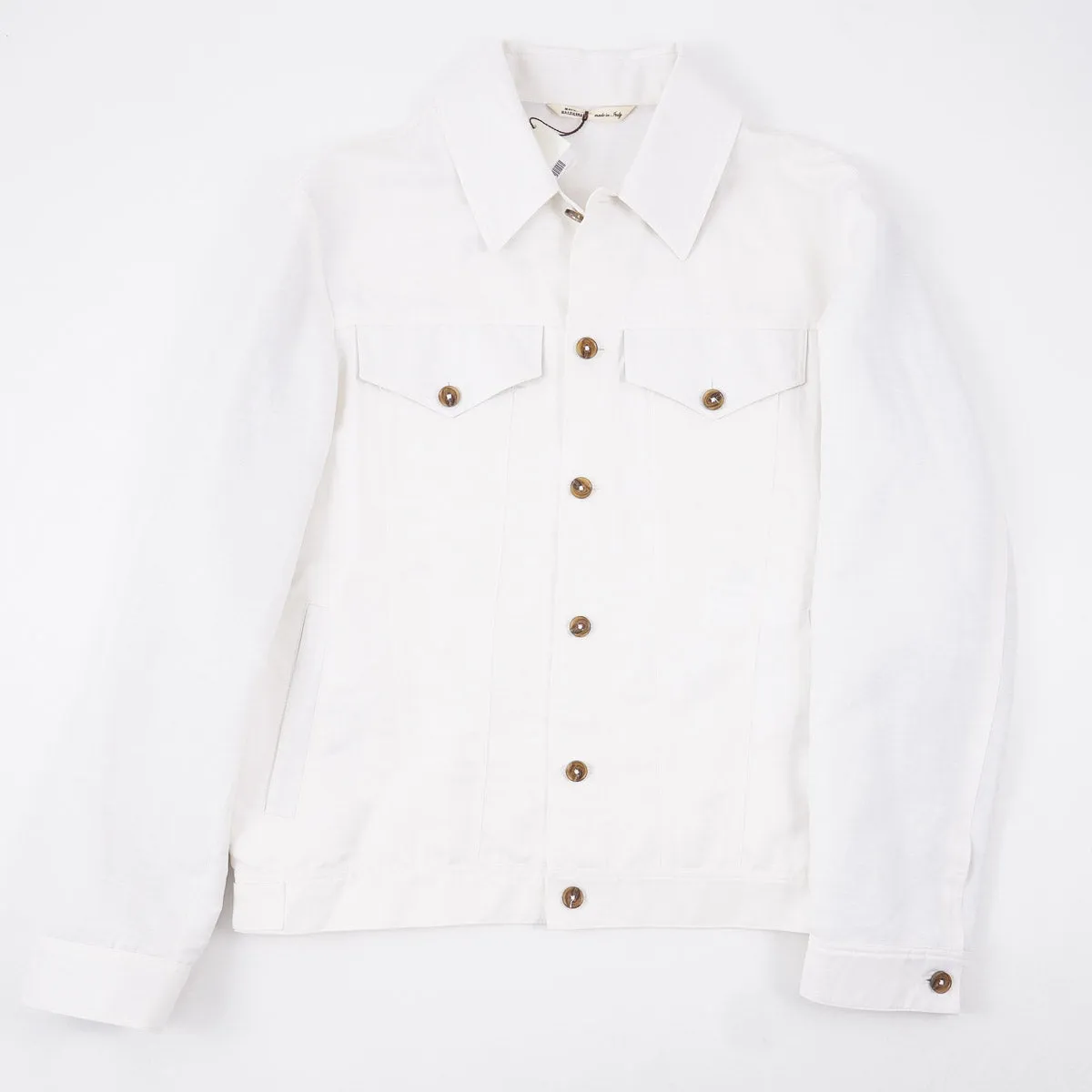 Maurizio Baldassari Wool-Linen Trucker Jacket