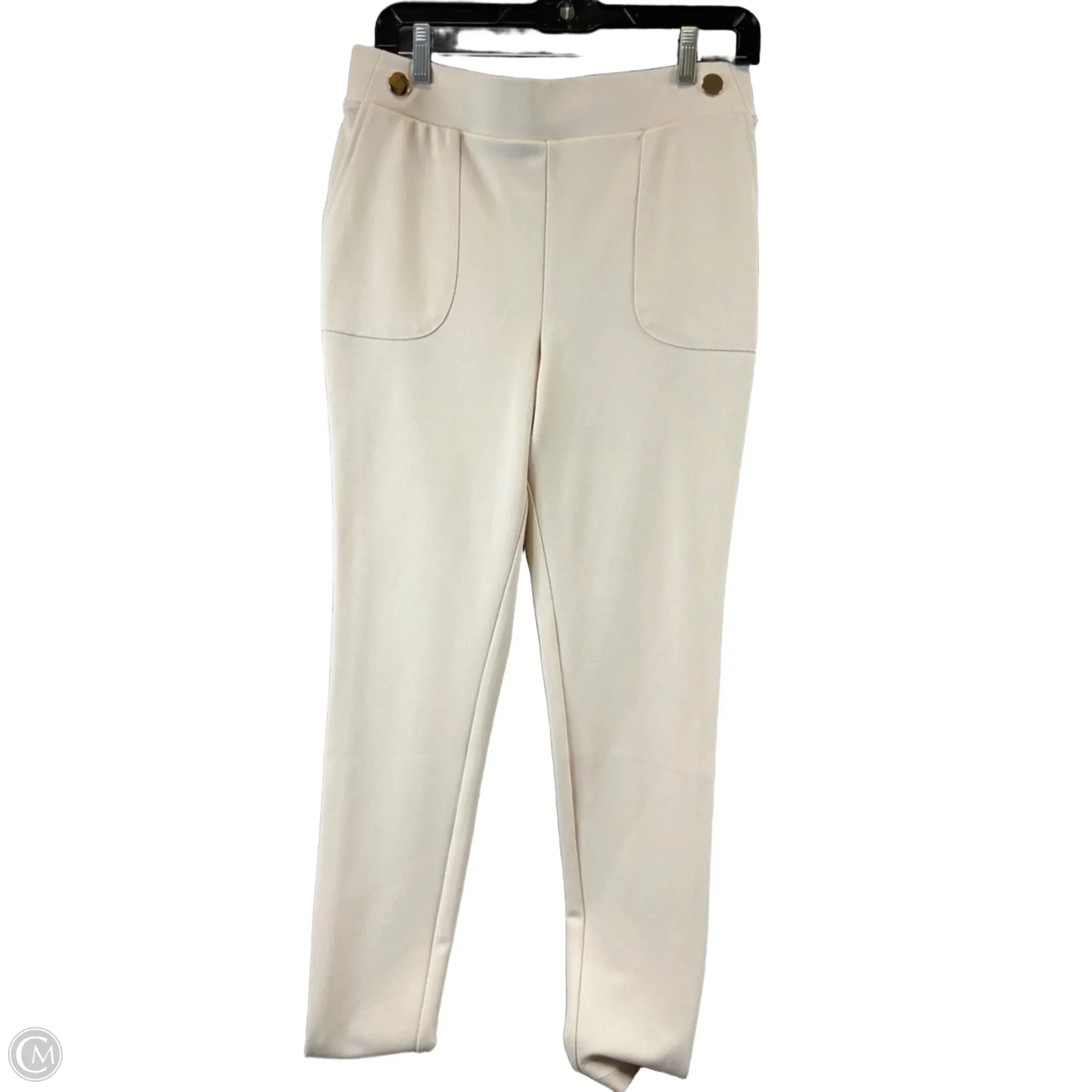 Pants Dress By Nina Leonard In Cream. Size: 8