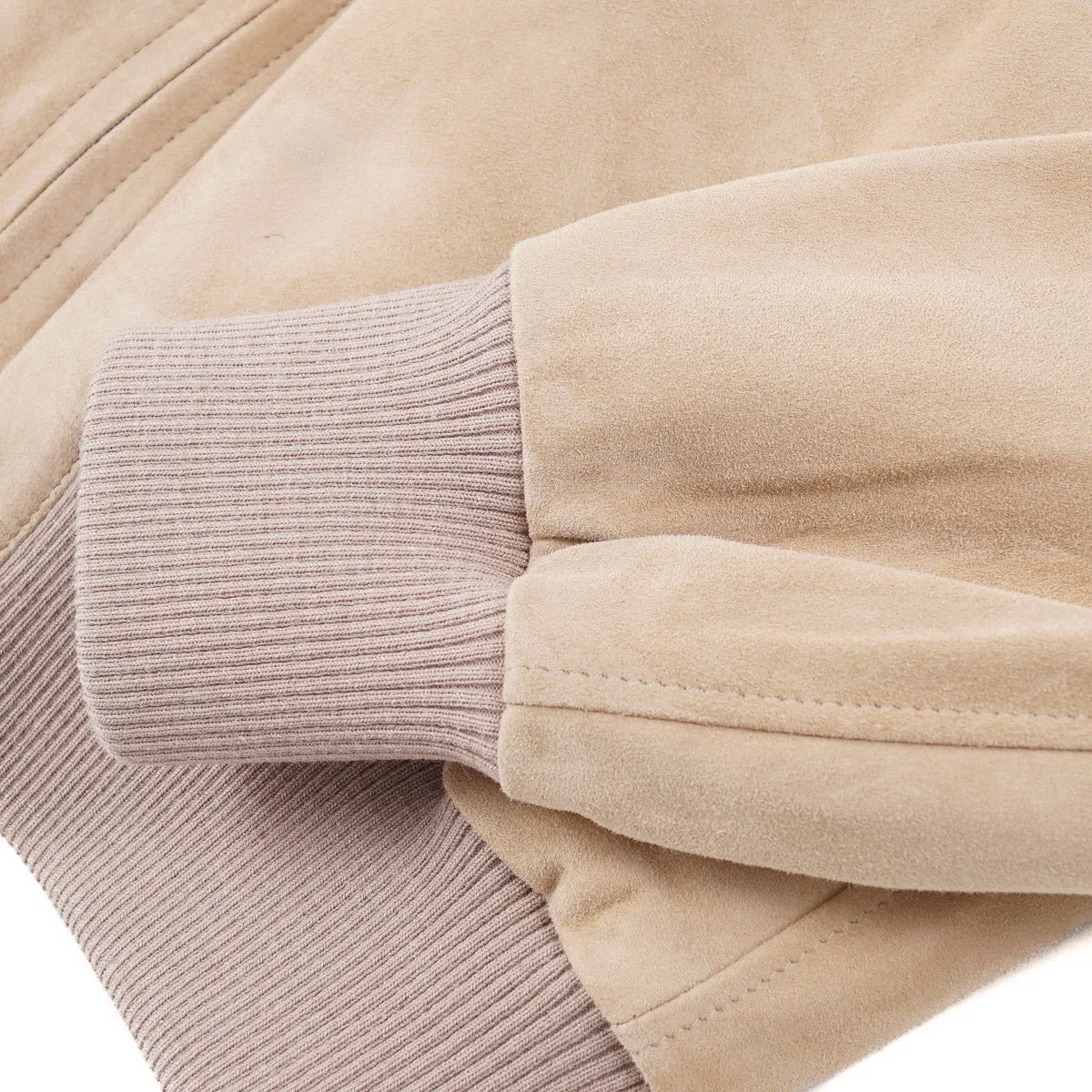 Rifugio Wool-Lined Suede Bomber Jacket