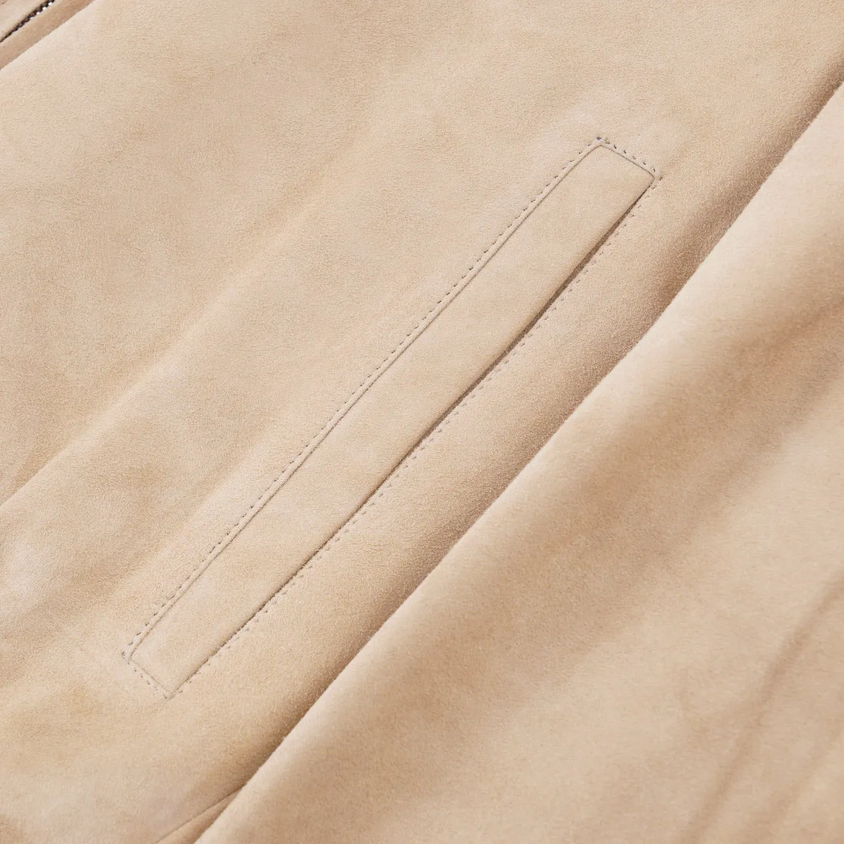 Rifugio Wool-Lined Suede Bomber Jacket