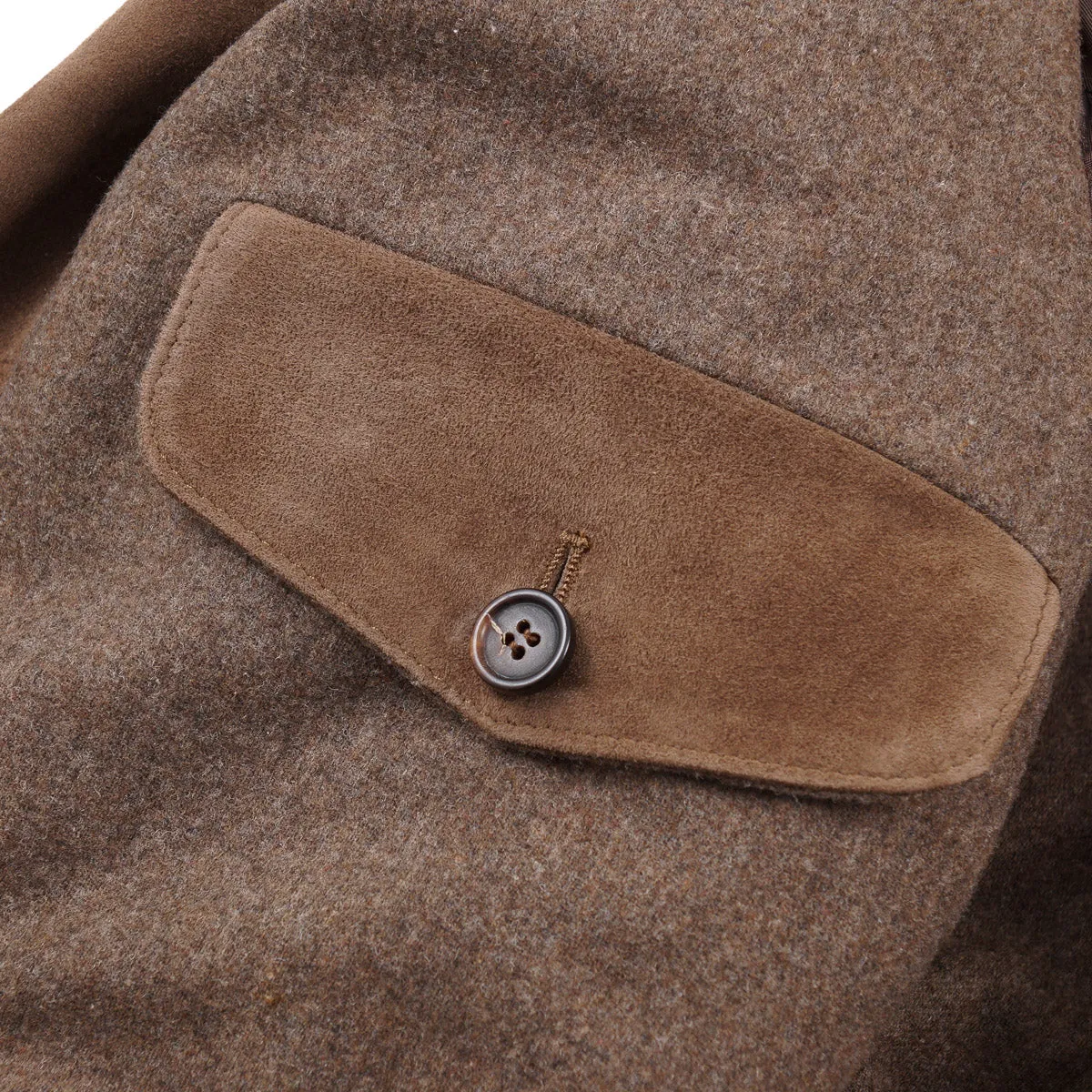 Rifugio Wool-Lined Suede Bomber Jacket