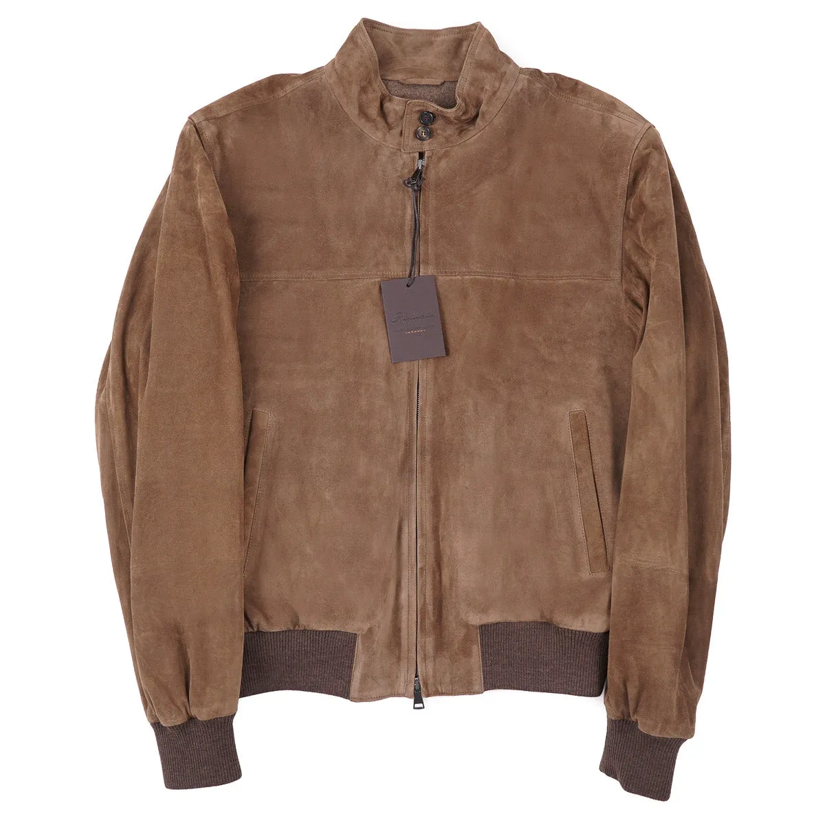 Rifugio Wool-Lined Suede Bomber Jacket