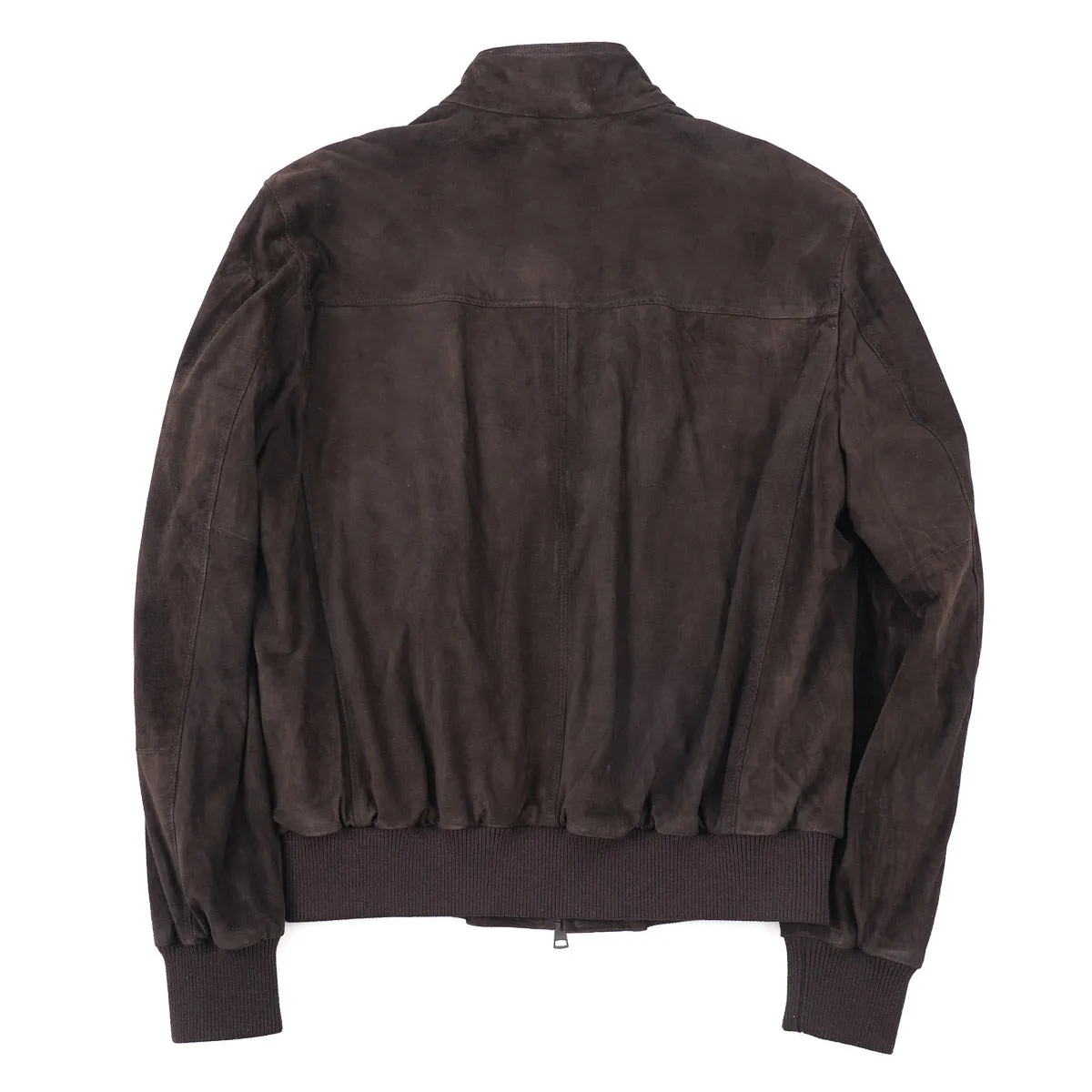 Rifugio Wool-Lined Suede Bomber Jacket