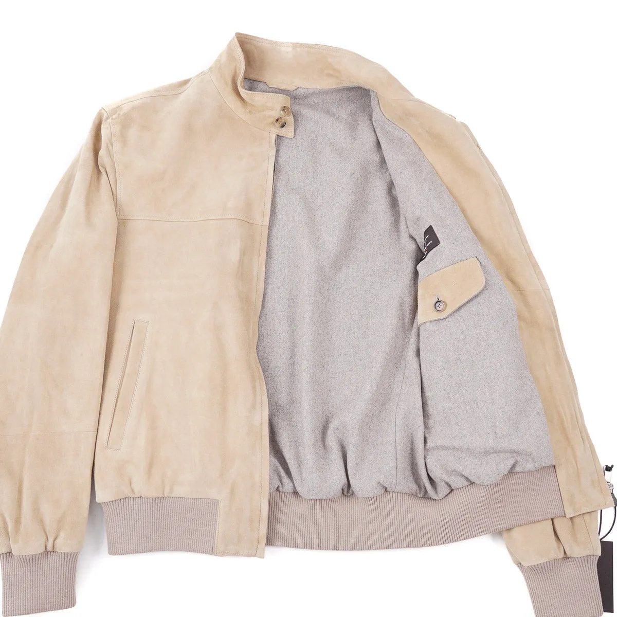 Rifugio Wool-Lined Suede Bomber Jacket