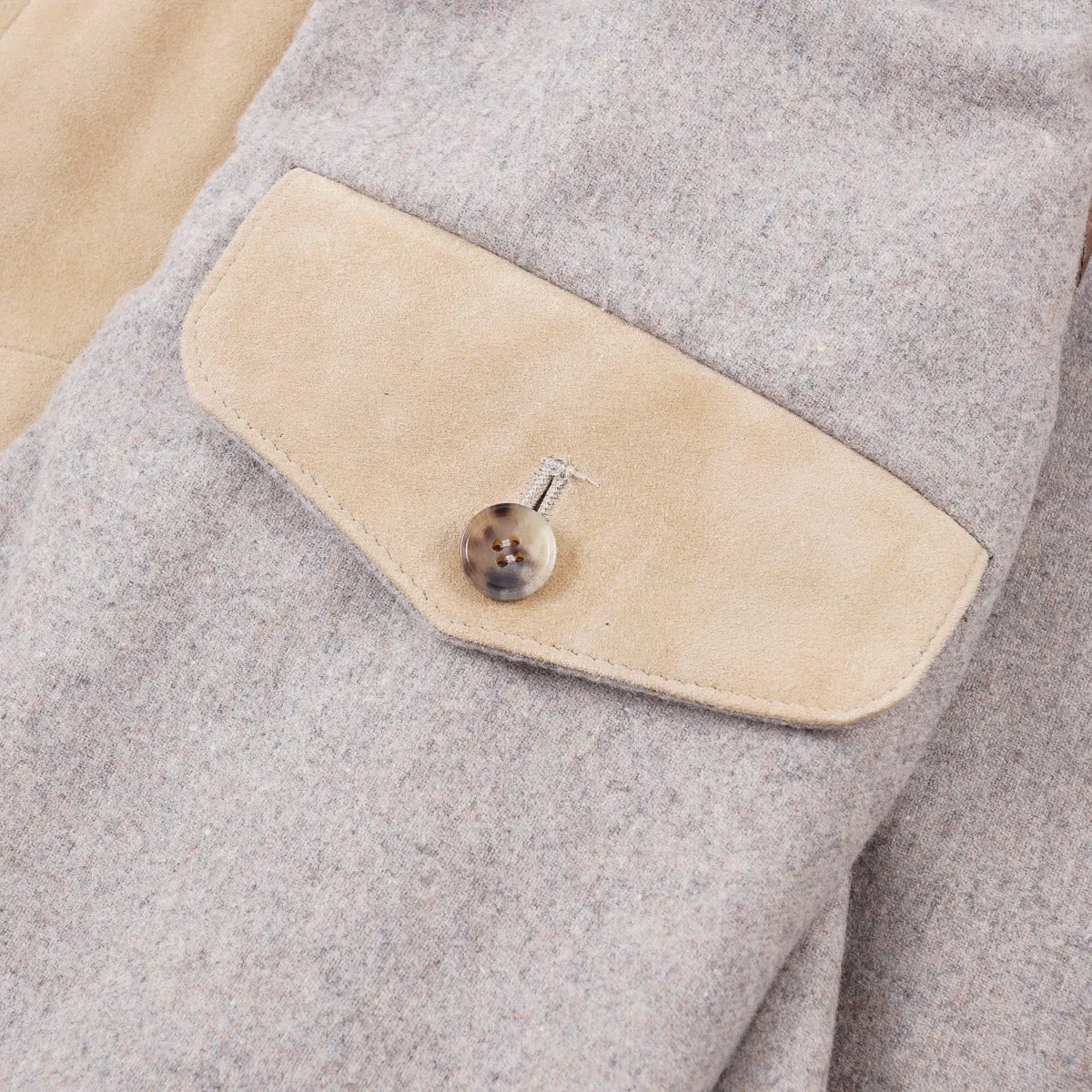 Rifugio Wool-Lined Suede Bomber Jacket