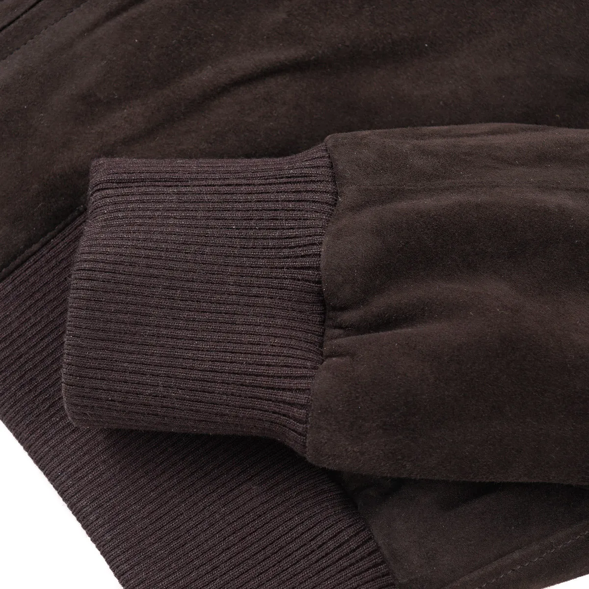 Rifugio Wool-Lined Suede Bomber Jacket