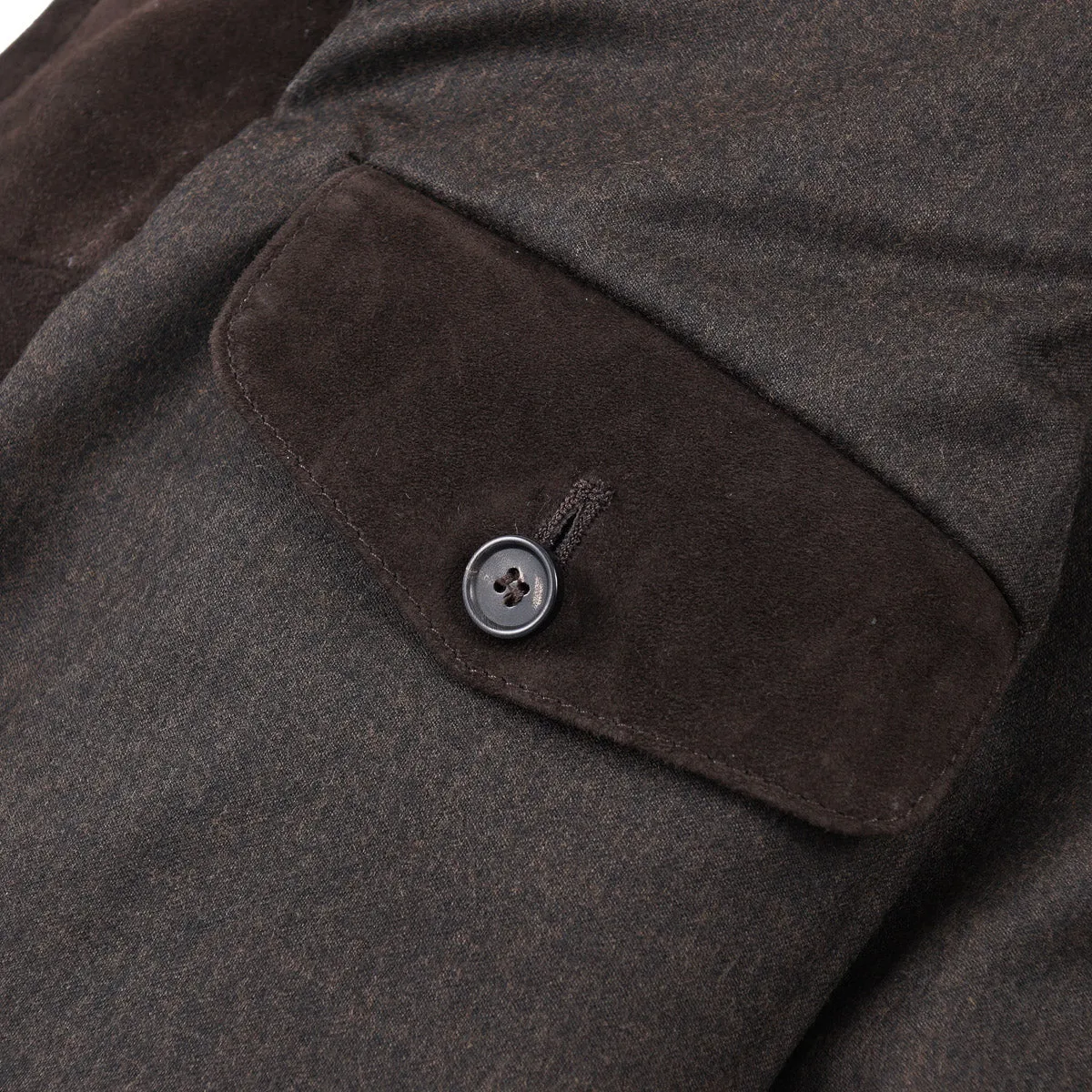 Rifugio Wool-Lined Suede Bomber Jacket